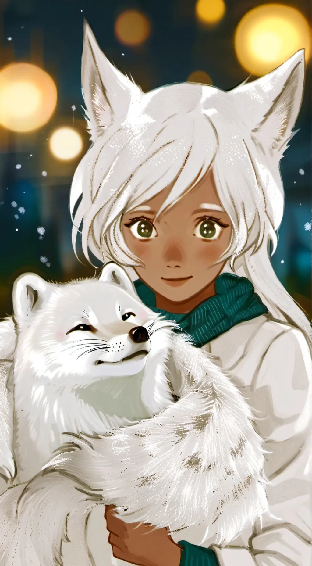 ai character: Snowdrift Furry background