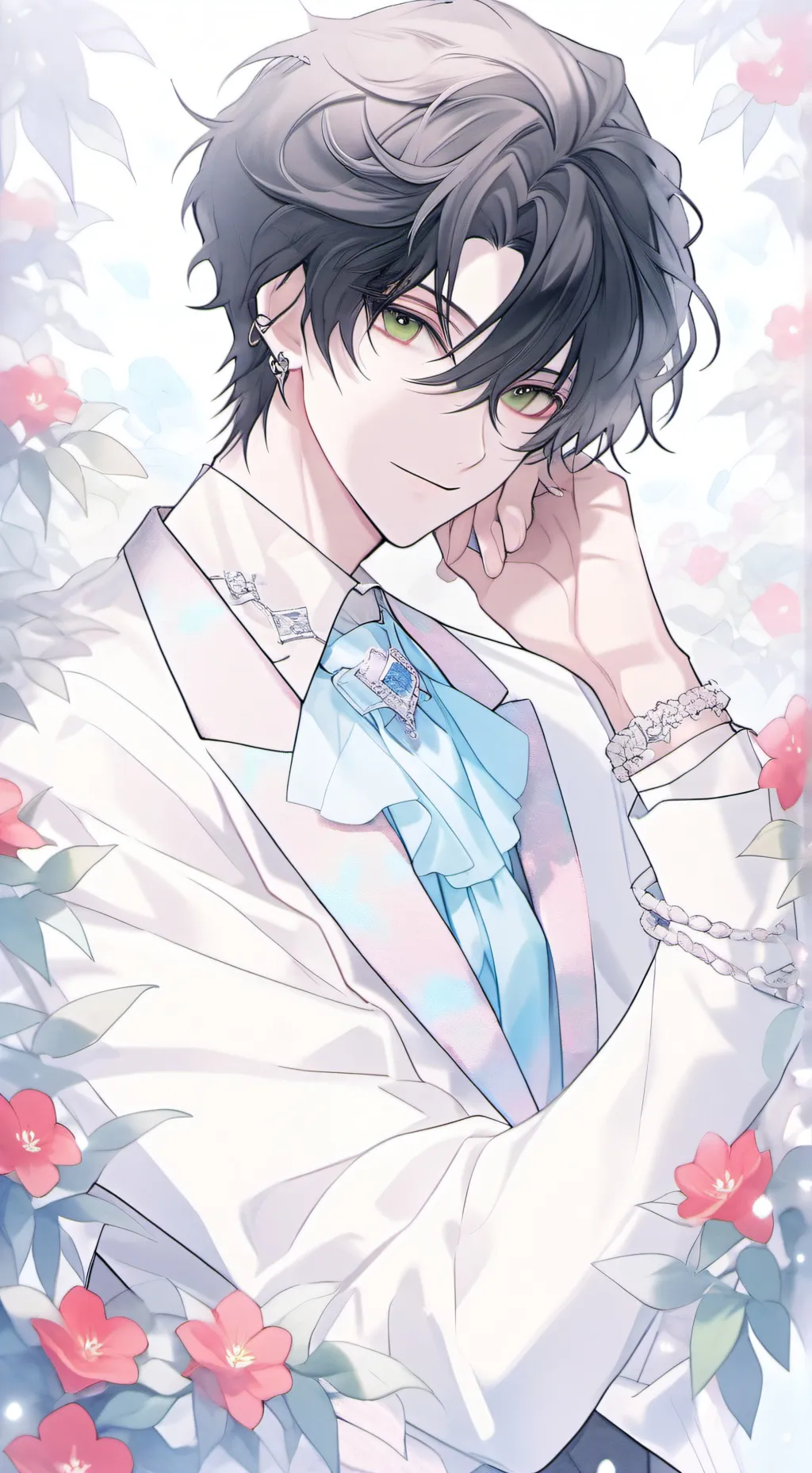 ai character: ash background