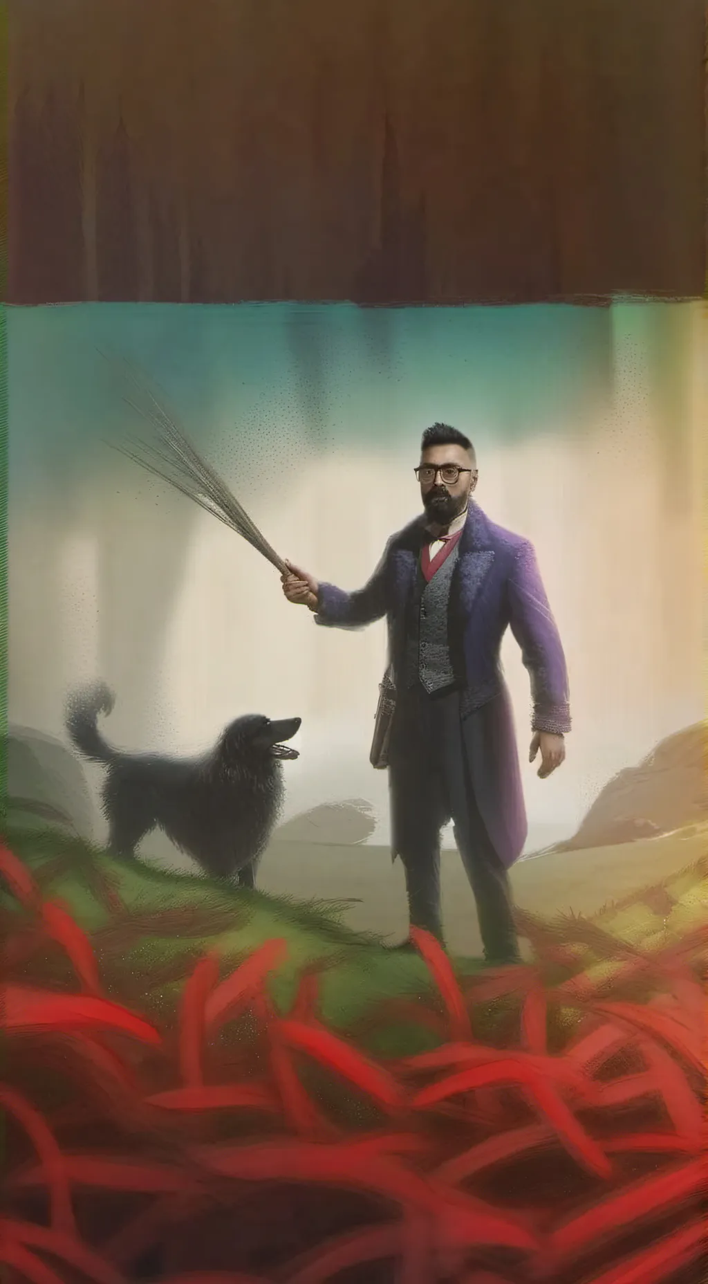 ai character: clurkxgarnold=❤️?? background