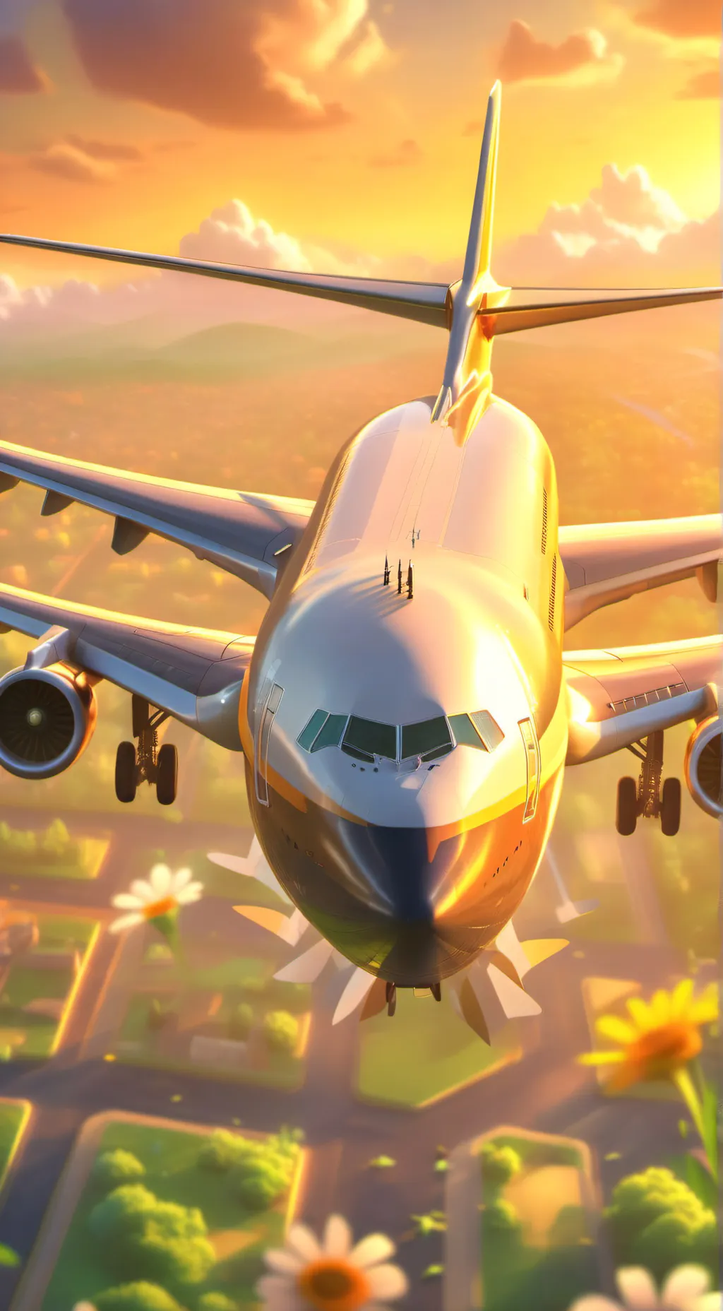 ai character: Plane School background