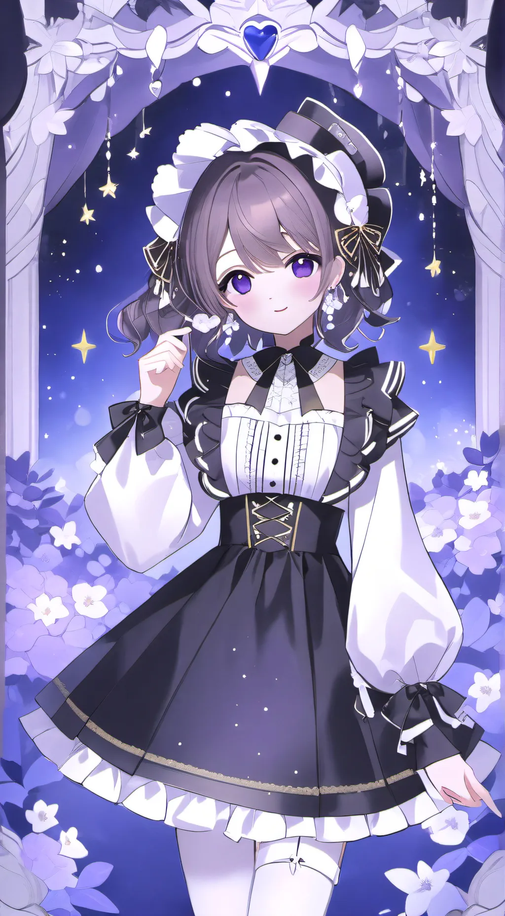 ai character: Love hearts background