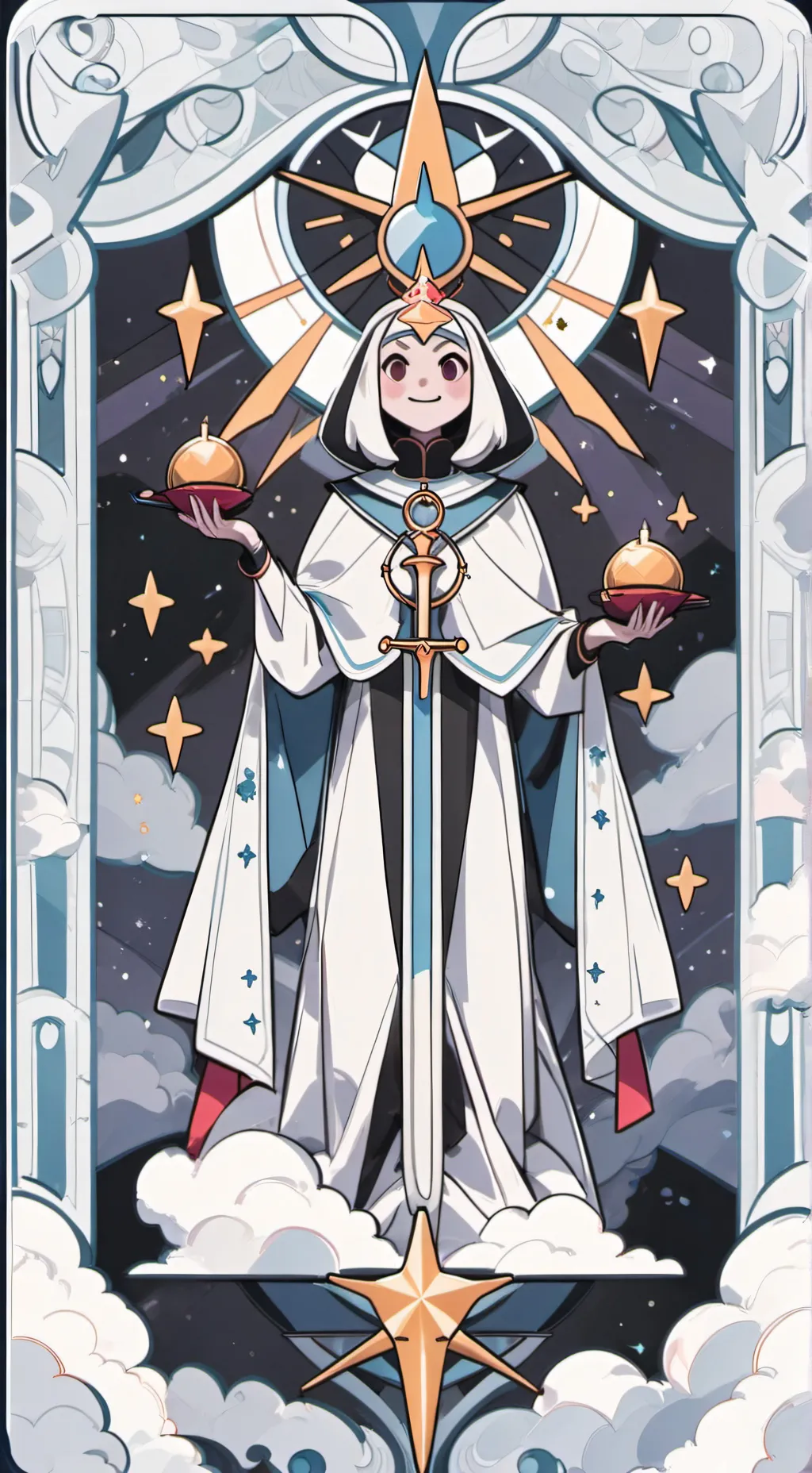 ai character: focus background