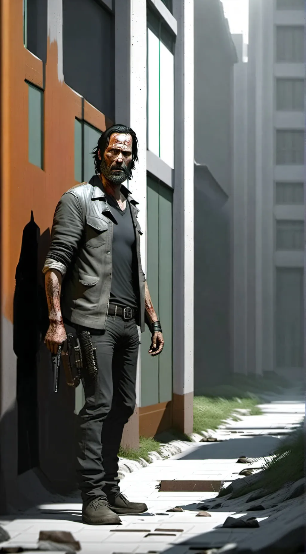 ai character: The Walking Dead  background