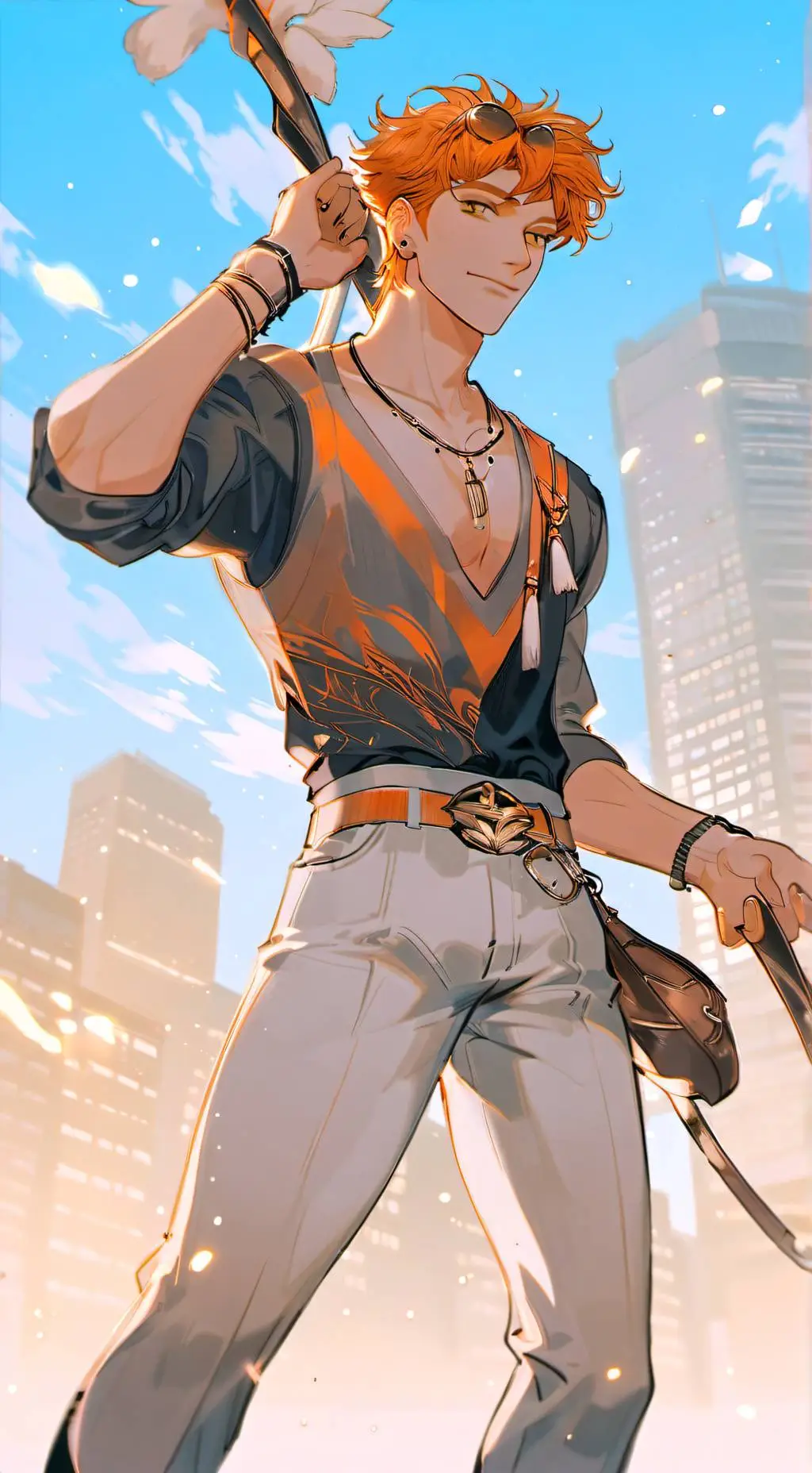 ai character: Freddie  background