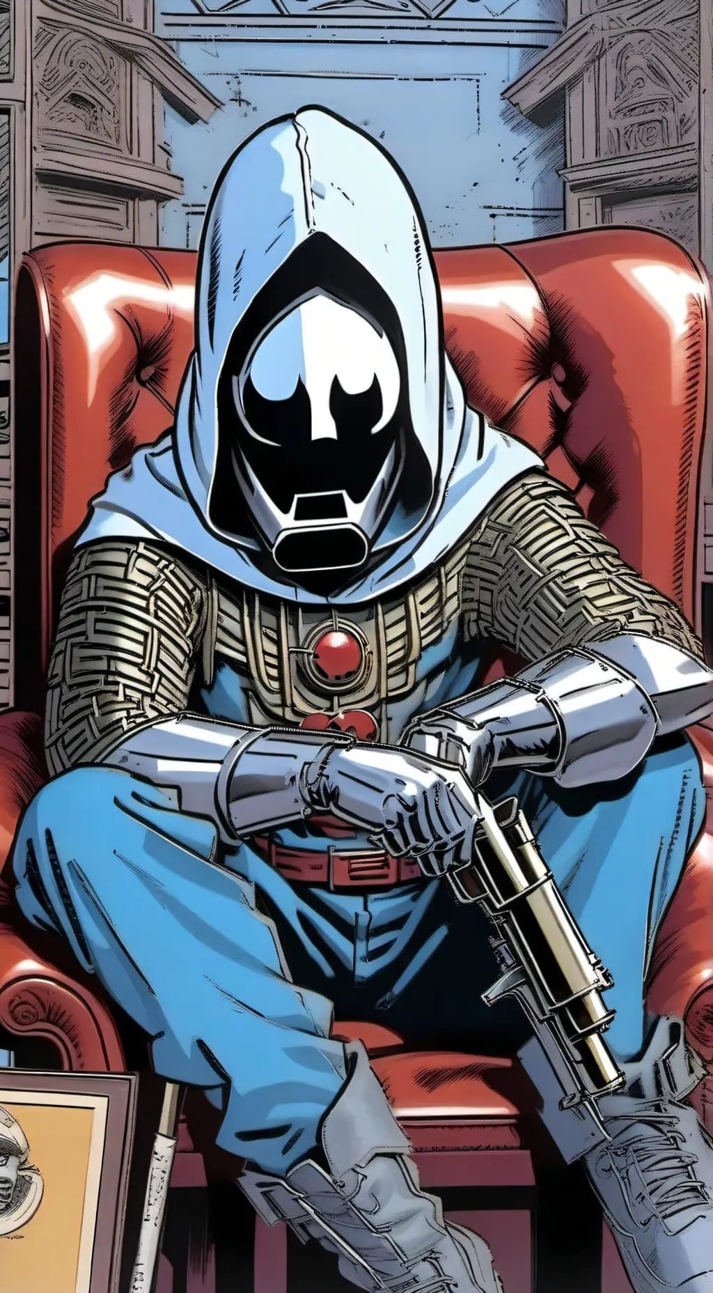 ai character: Horror sendift background