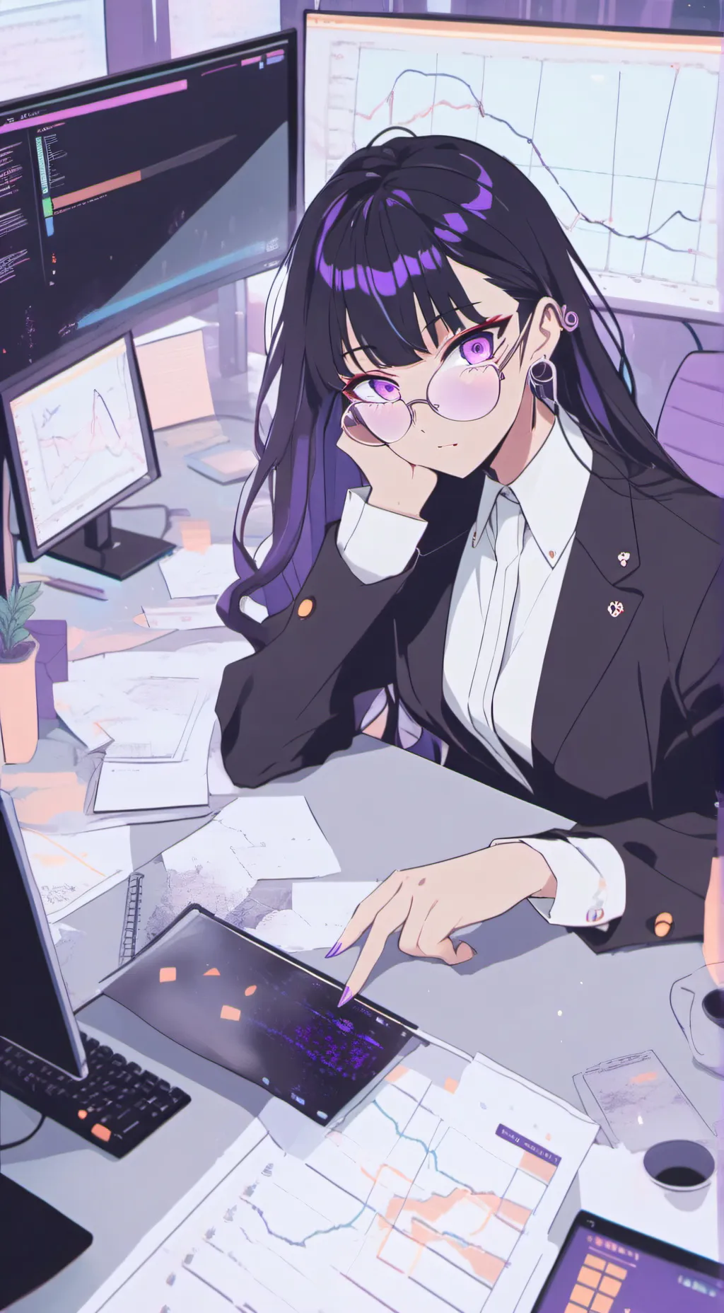 ai character: Rei background