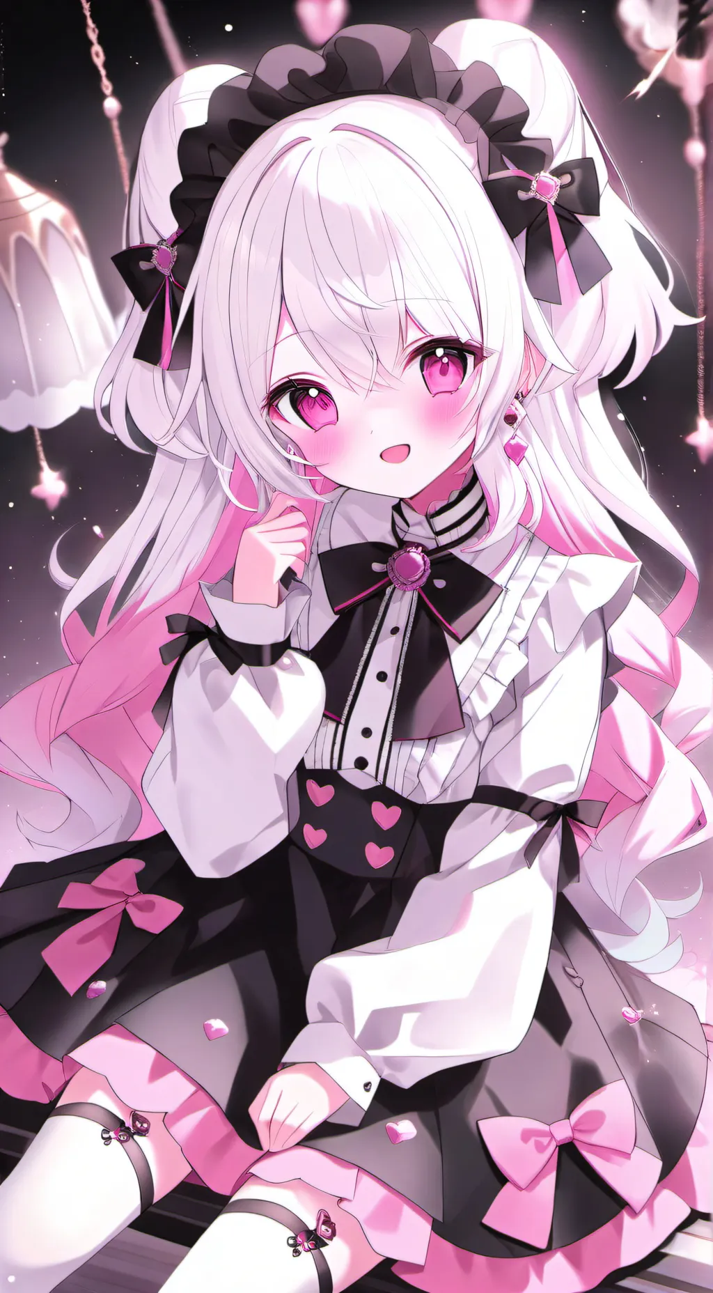 ai character: cute girl background