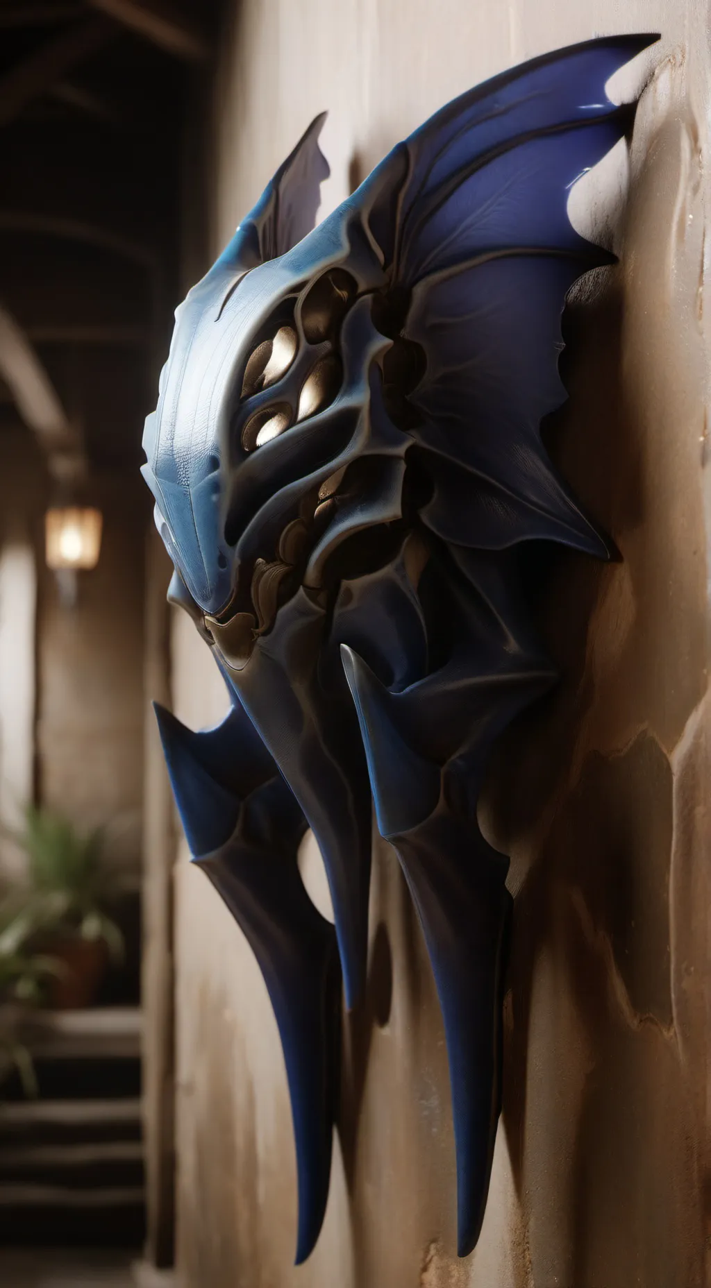 ai character: Camaron azul background