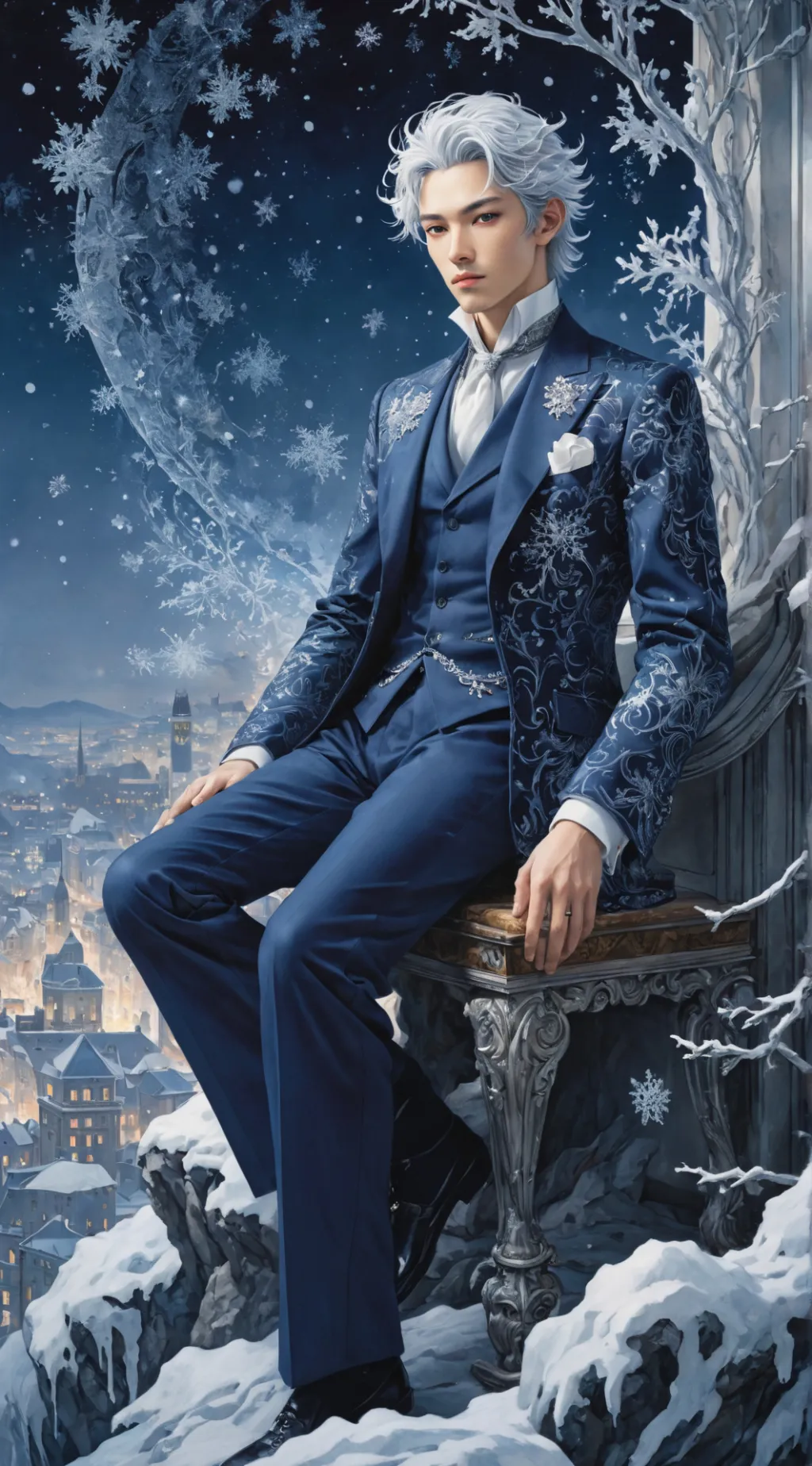 ai character: Frost background