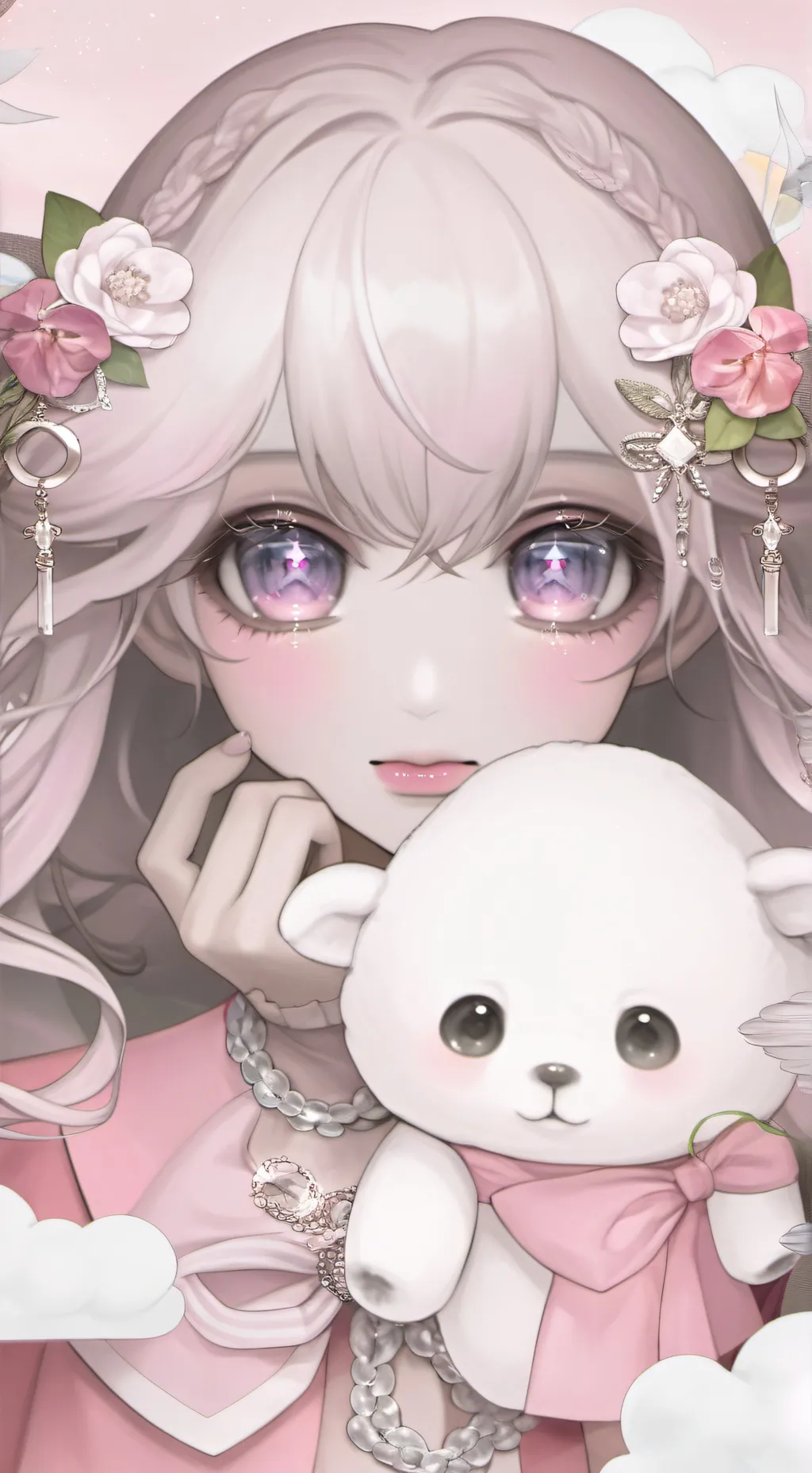 ai character: Mha flashlight background