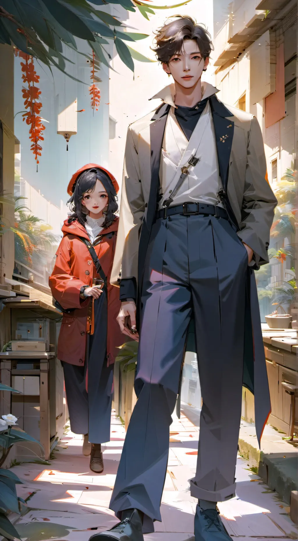 ai character: Jamie and Mia background