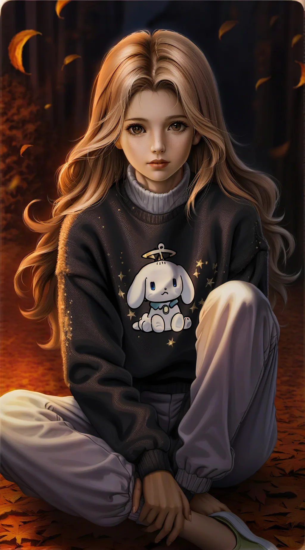 ai character: Gf and bf background