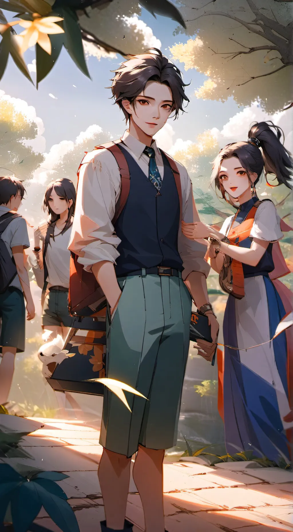 ai character: Damien Tamia background