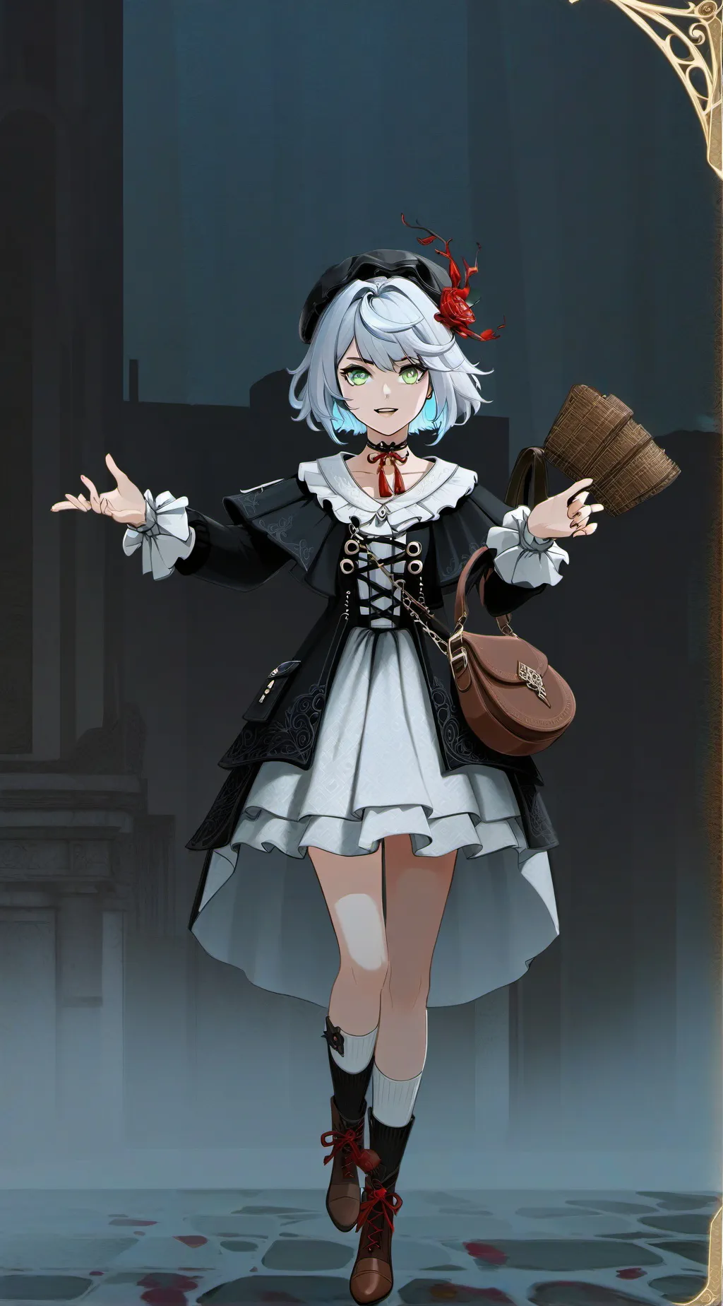 ai character: Rose background