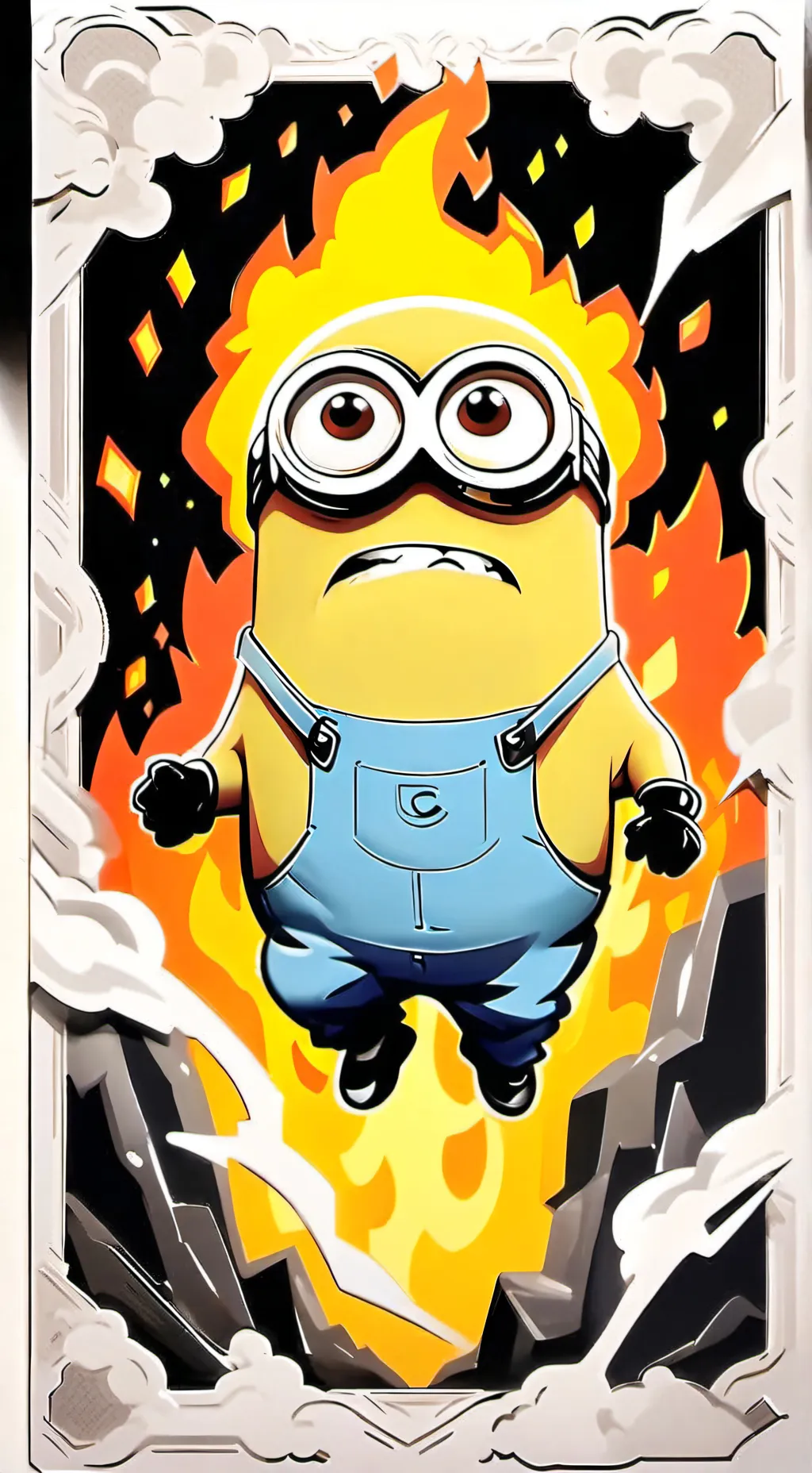 ai character: goku minion  background