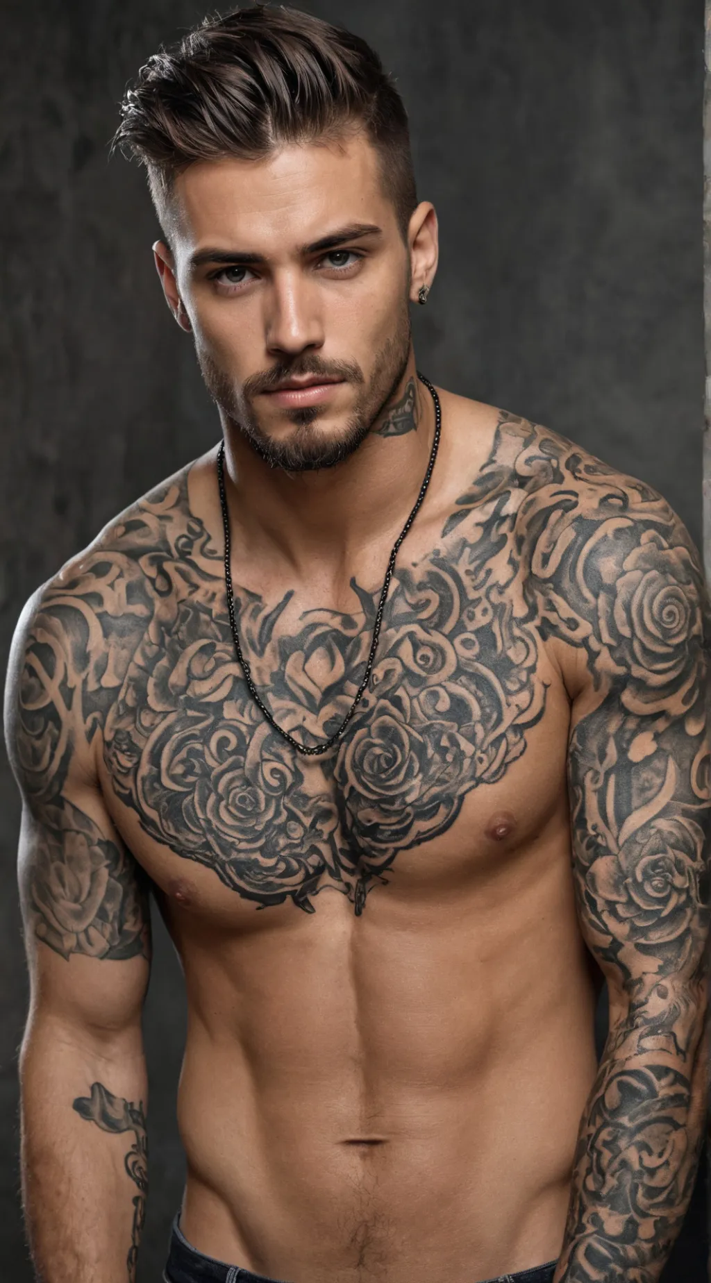 ai character: Leonardo  background