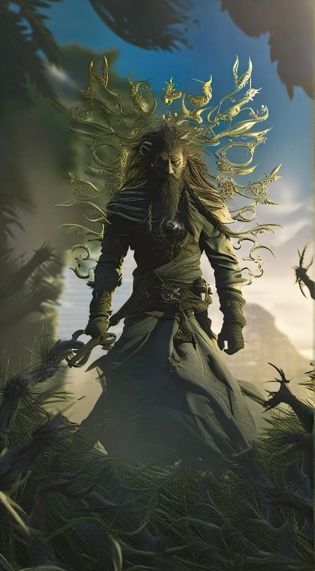 ai character: Леший background