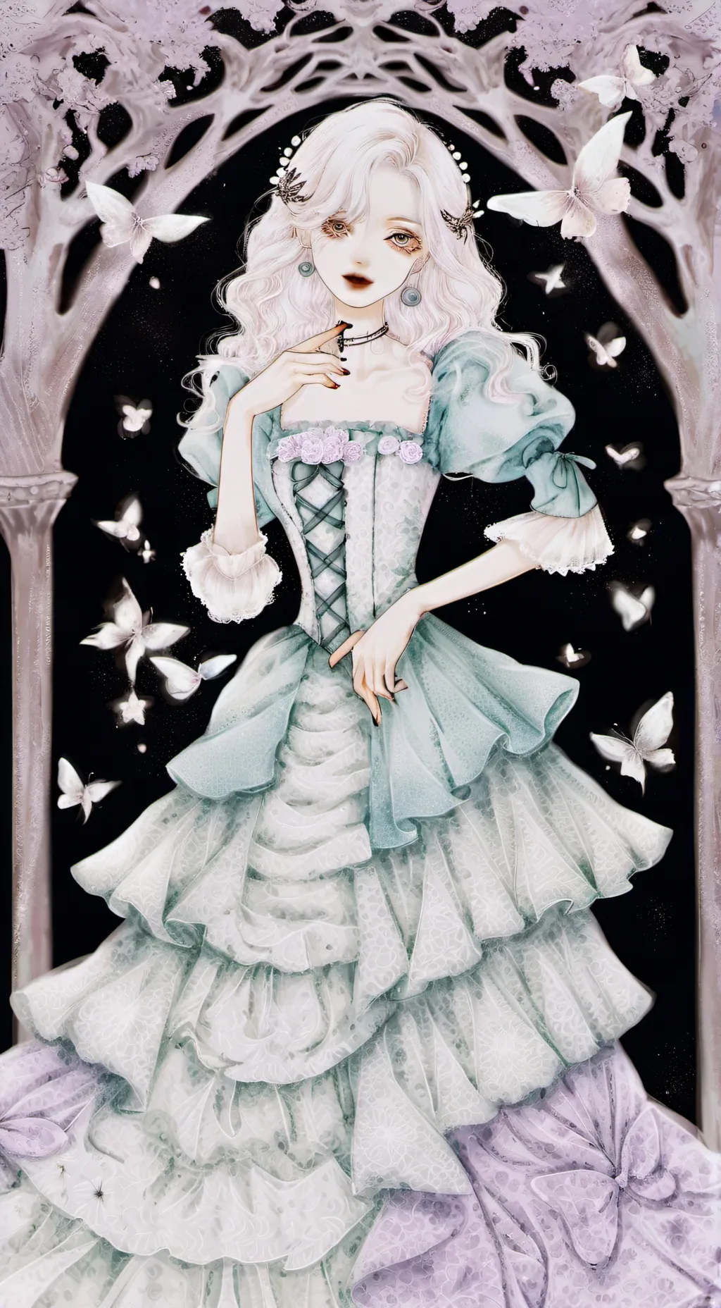 ai character: Flora  background