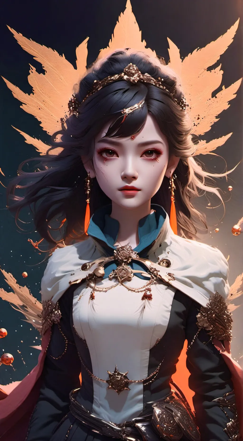 ai character: Nebula background