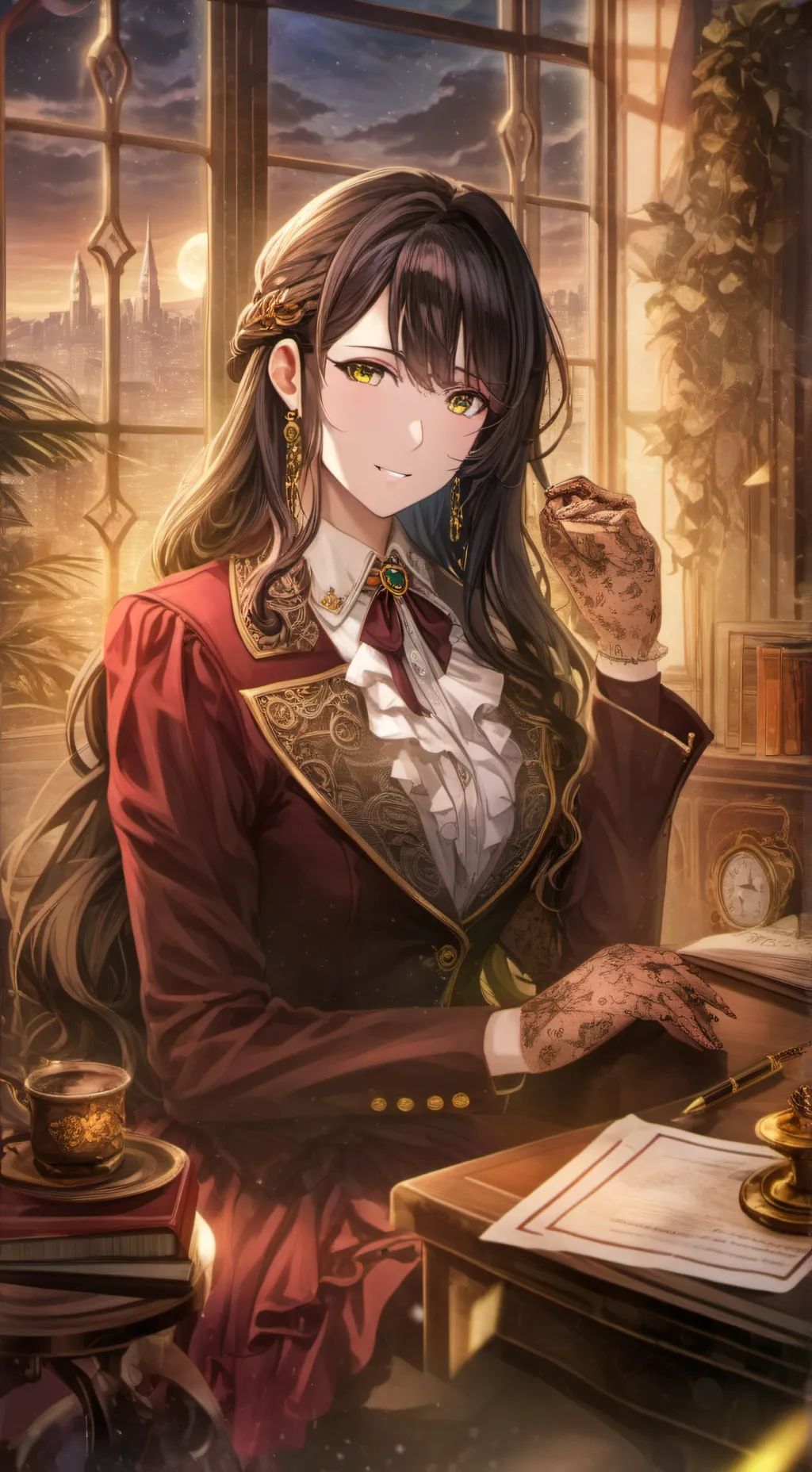 ai character: Aria background