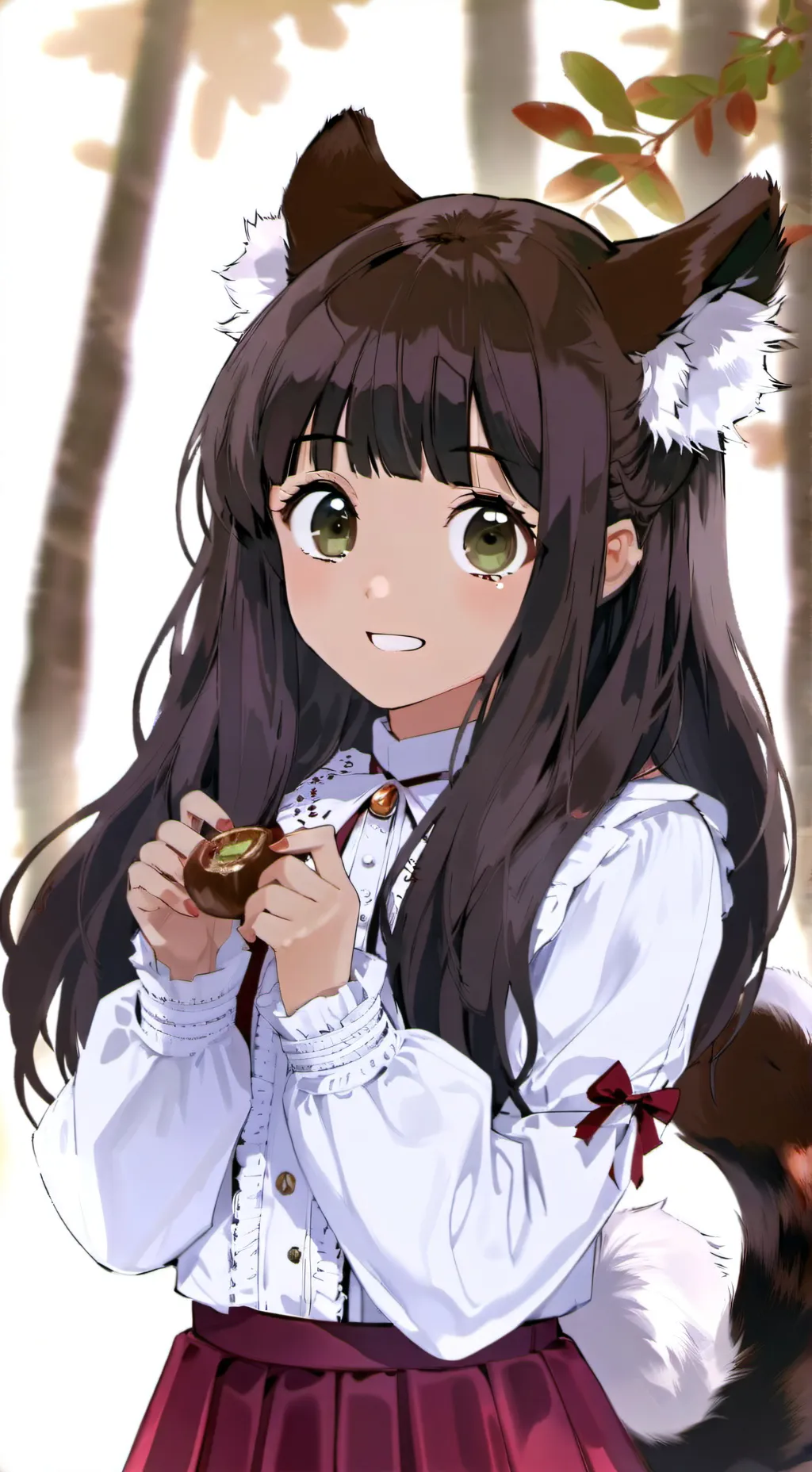 ai character: Mina (en français) background