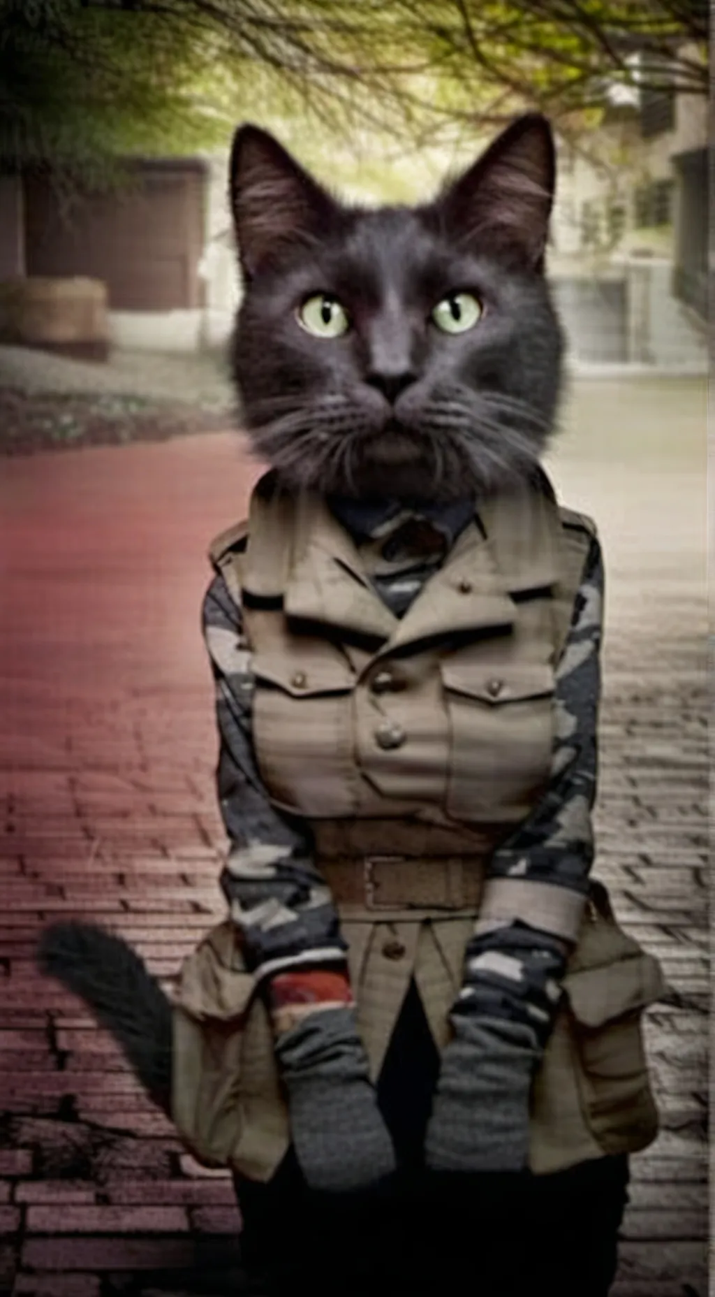 ai character: gato rusoXD background