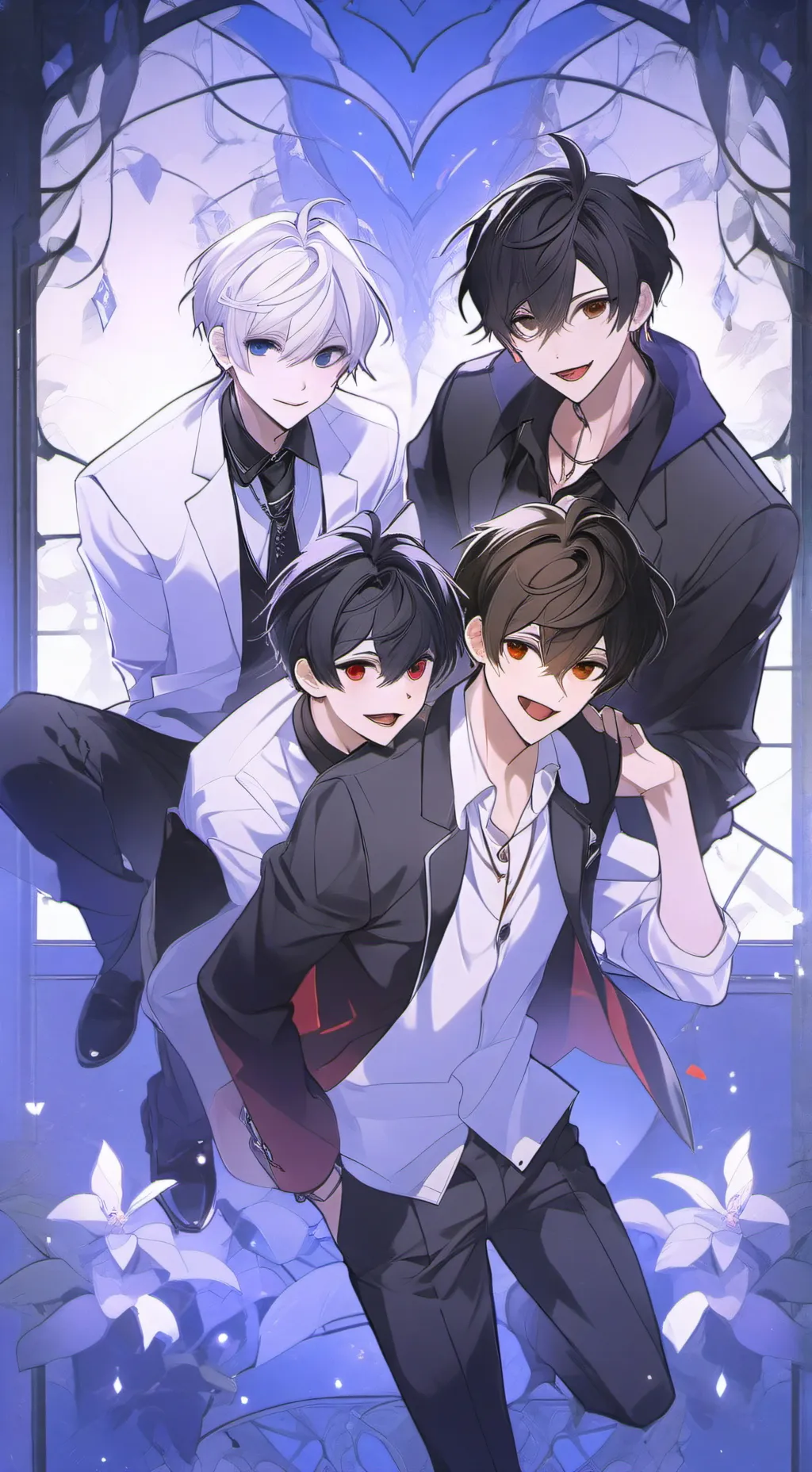 ai character: Vampire brothers  background