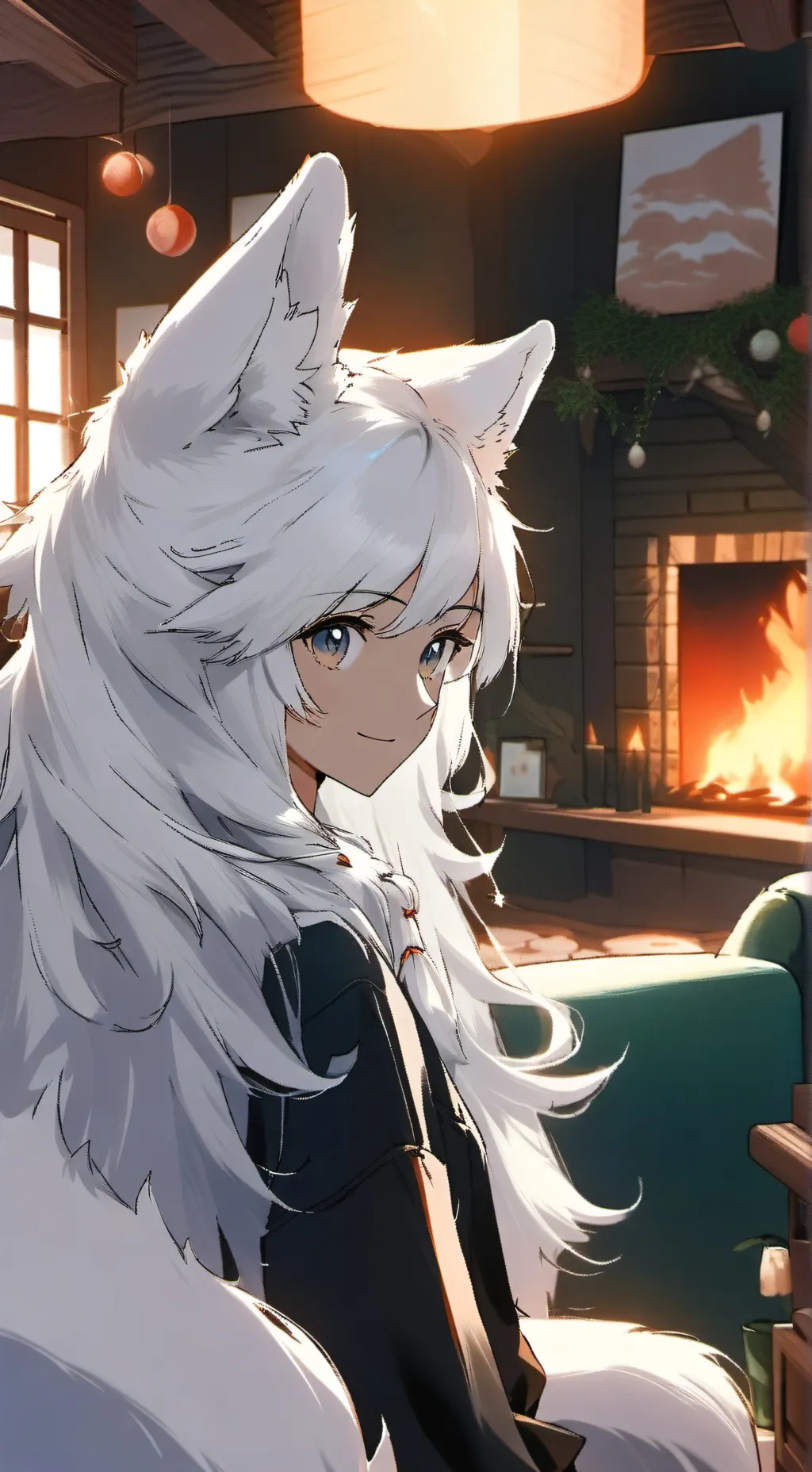 ai character: Snowy Burrower Spirit background