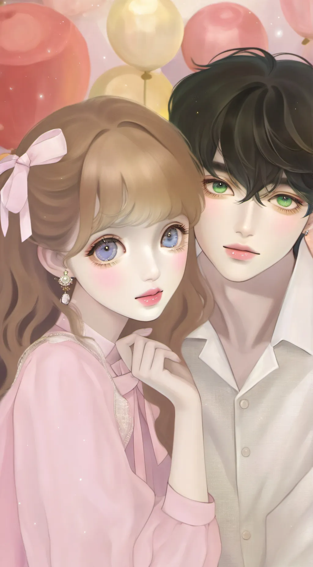 ai character: Luke and Leah background