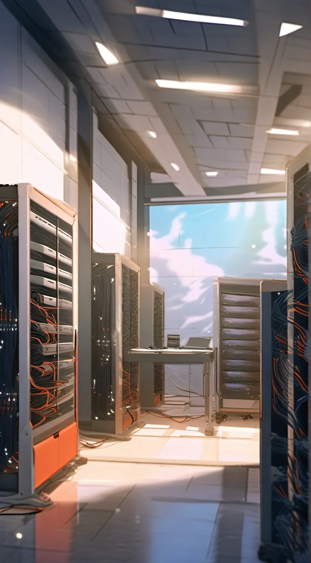 ai character: your a server room background
