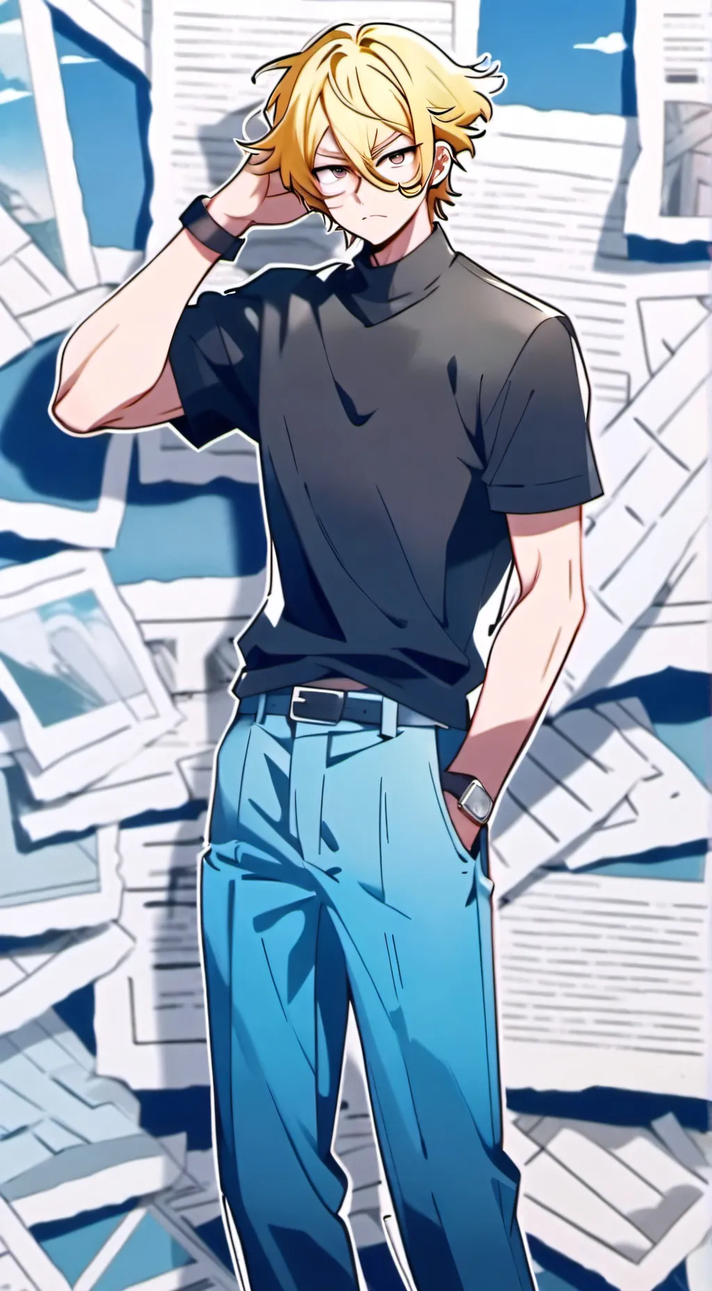 ai character: Mark background