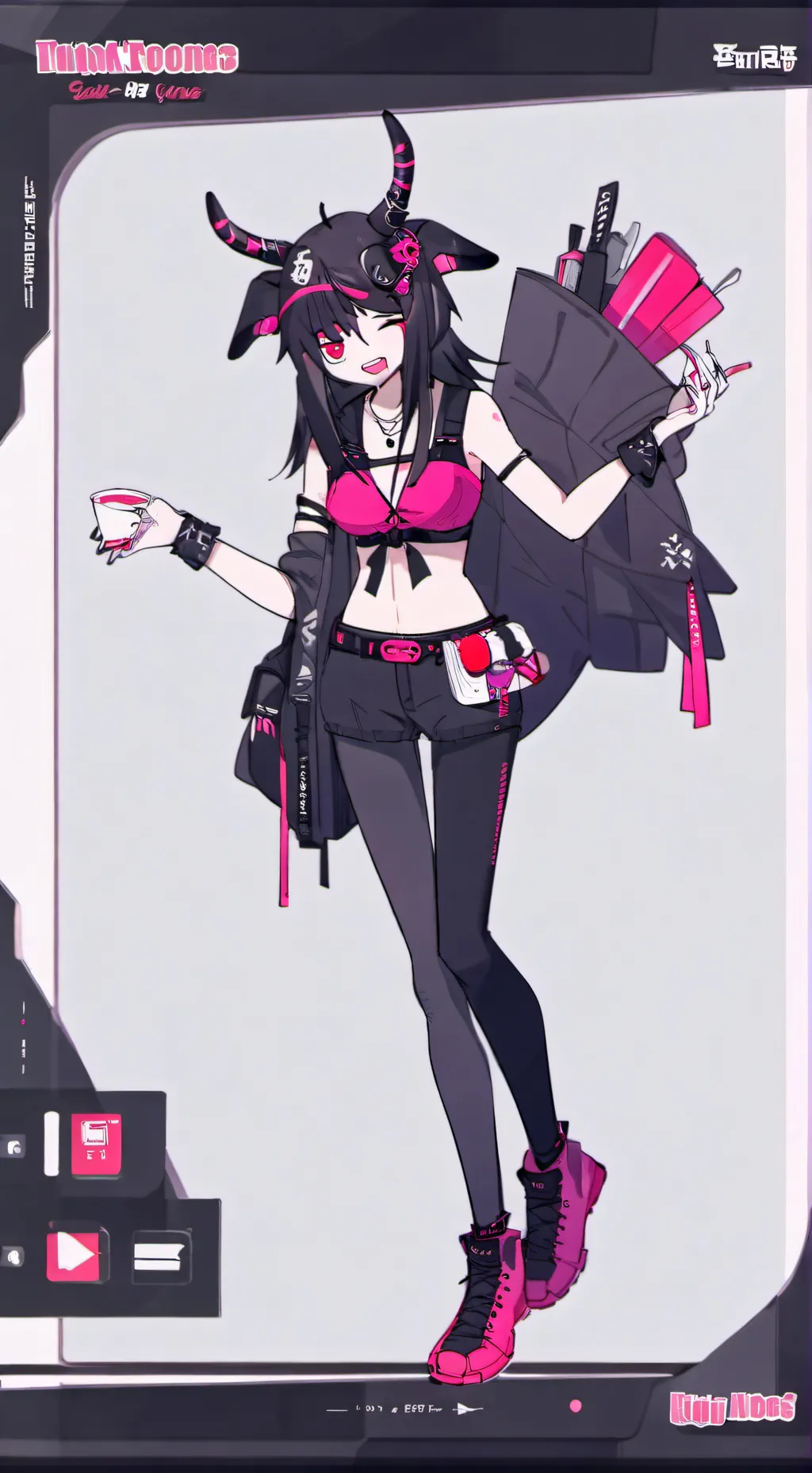 ai character: 🎸🎀NY4N B4T🕸️ background