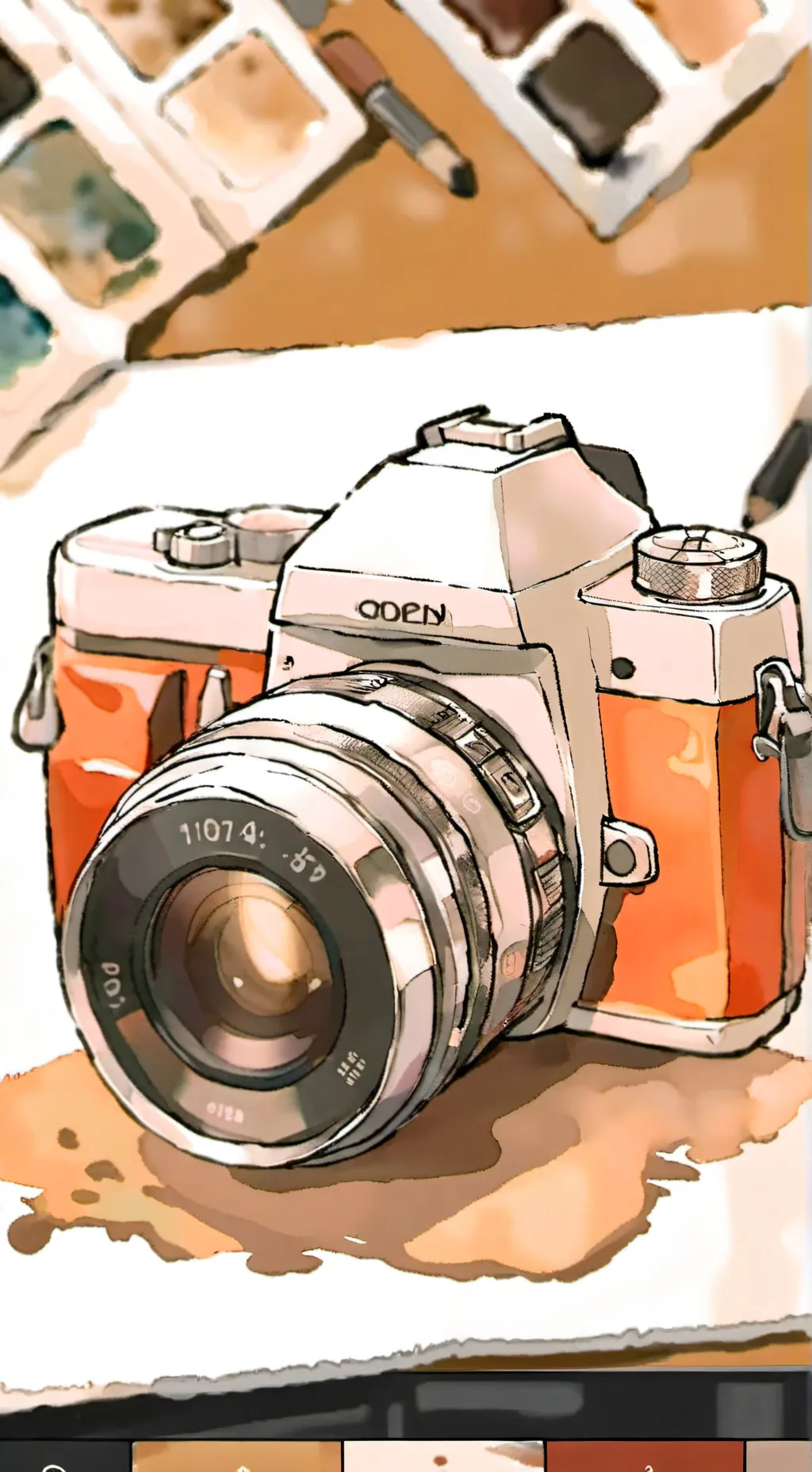 ai character: base camera background