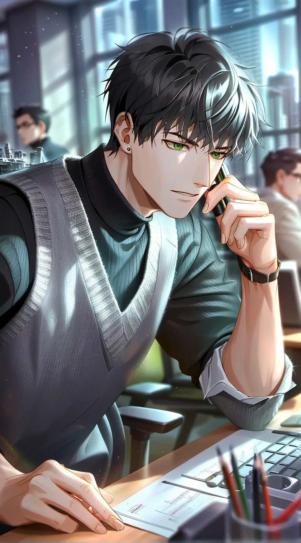 ai character: Томи background