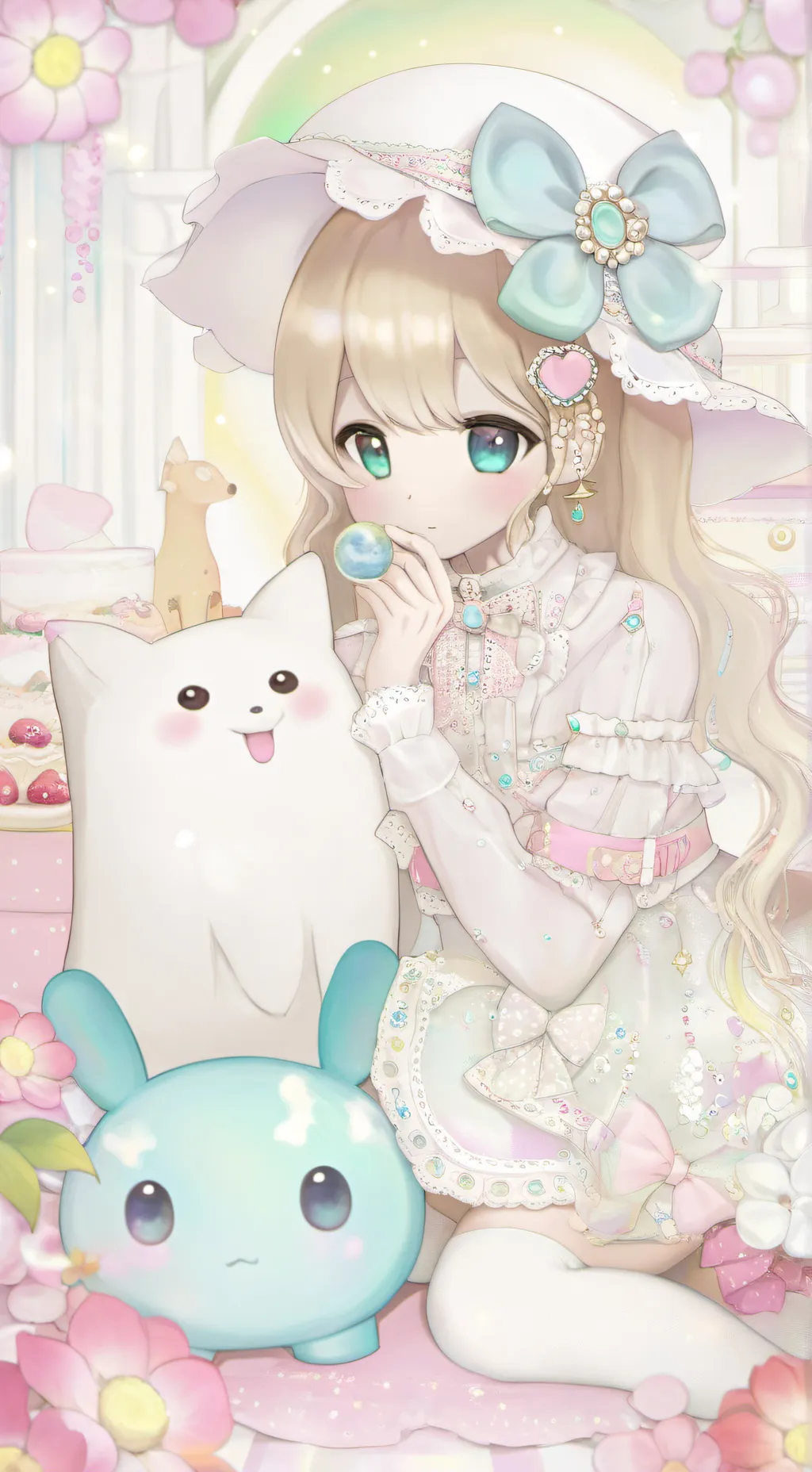 ai character: nia and powder background