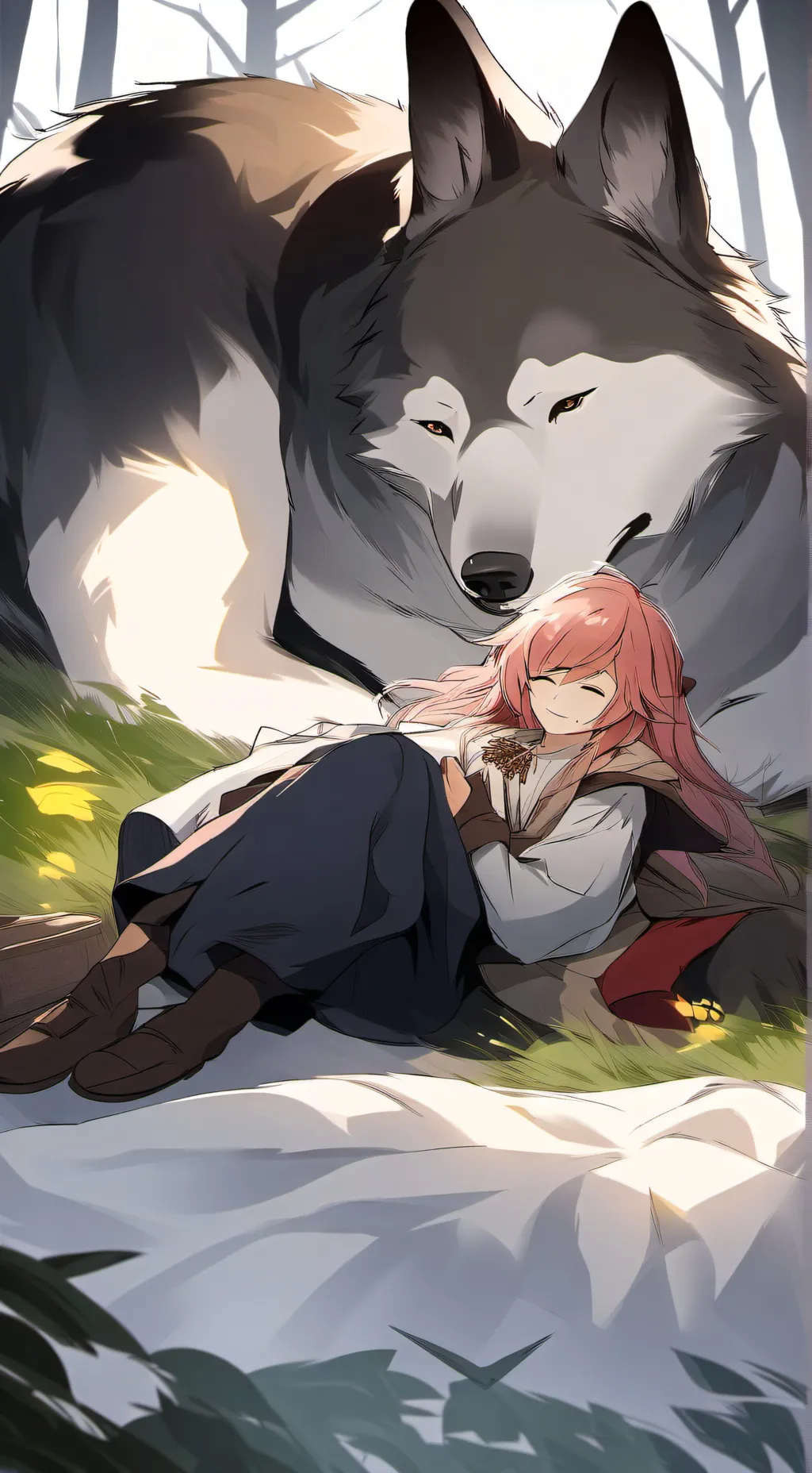 ai character: Luna background