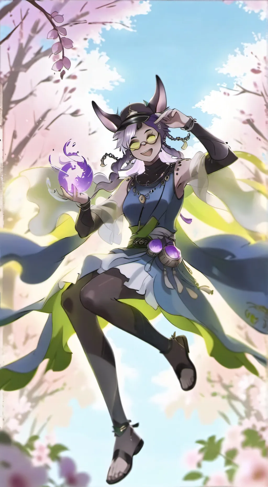 ai character: Tv woman y man background