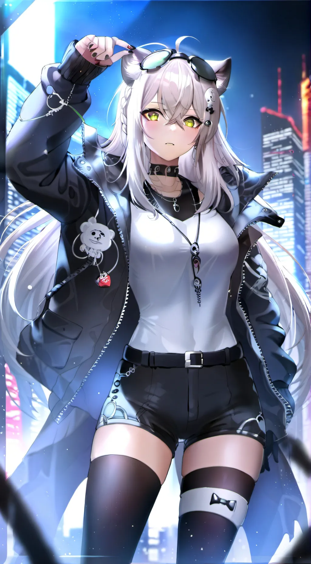 ai character: Sera (biker girl) background