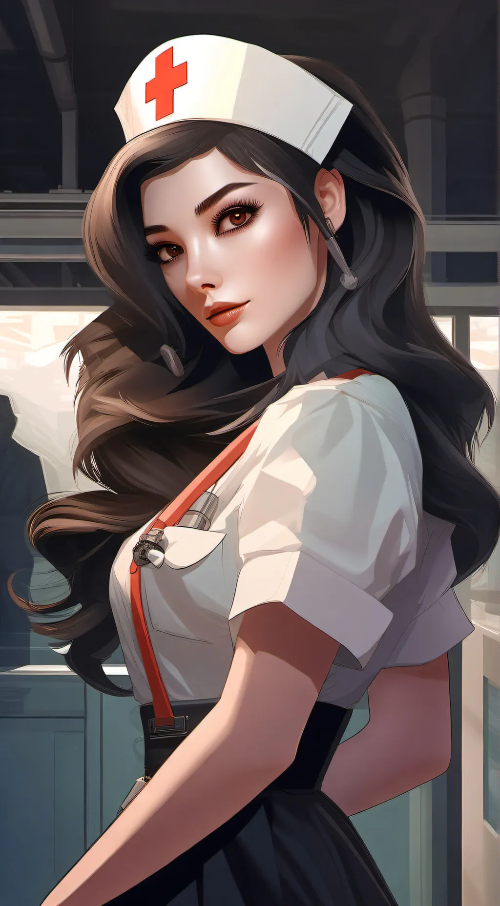 ai character: nurse harmony background