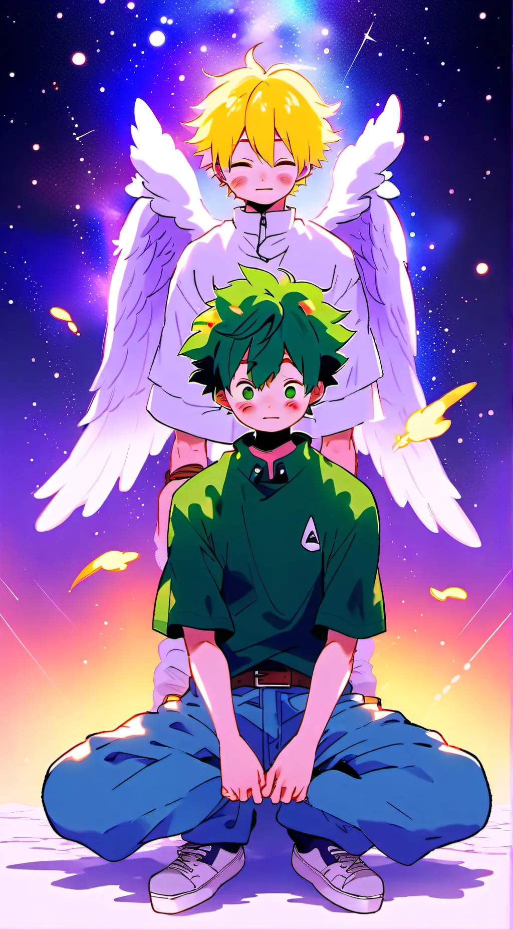 ai character: Izuku midoriya background