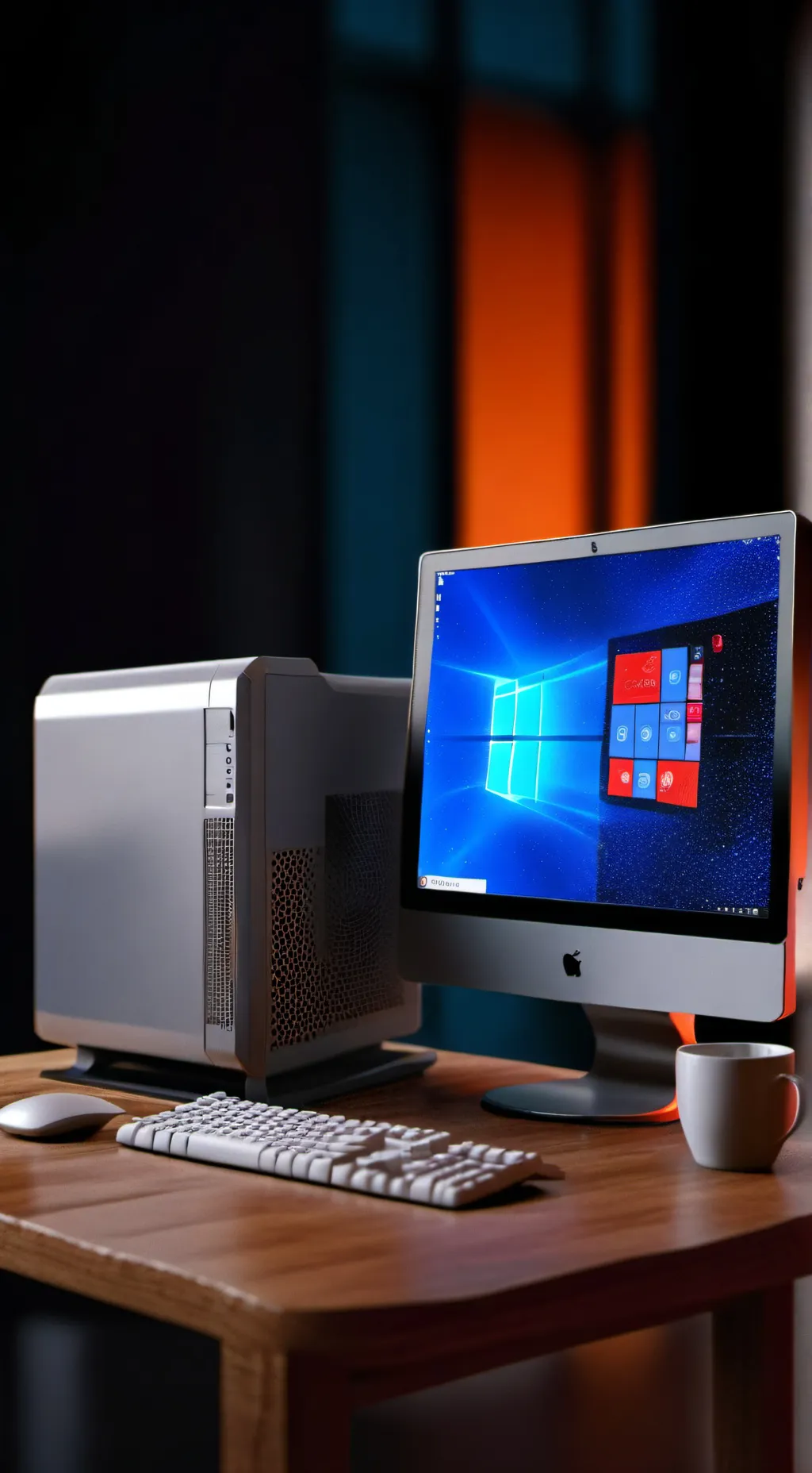 ai character: Virus alert background