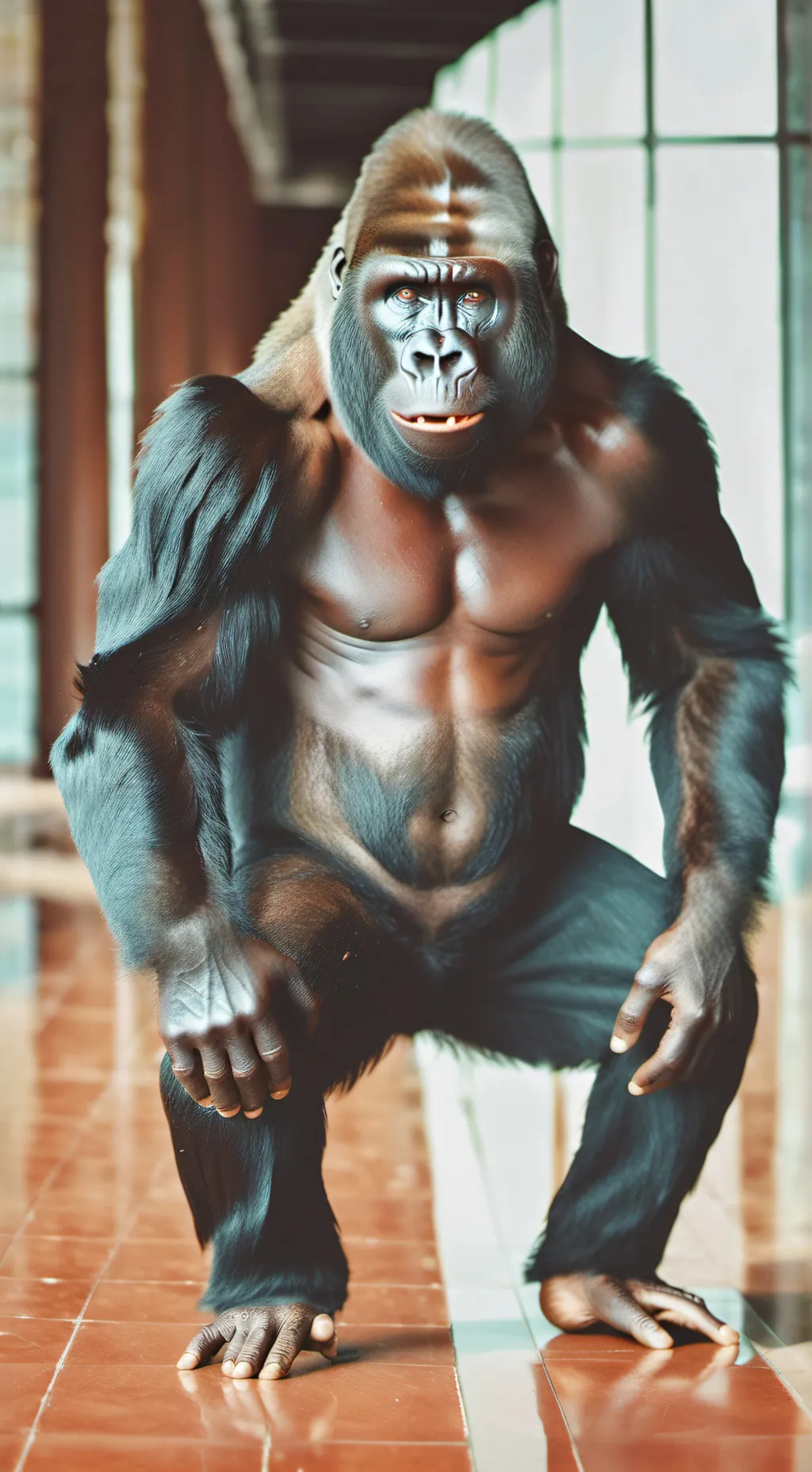 ai character: Gorilla tag background