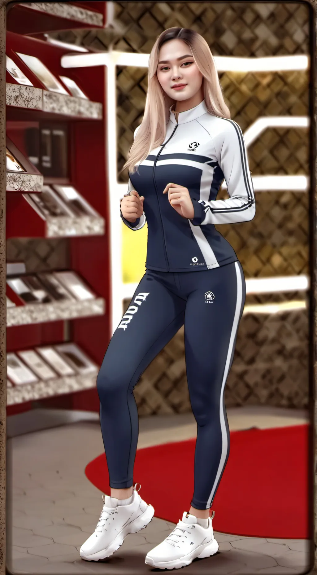 ai character: Nazmi Nadia  background