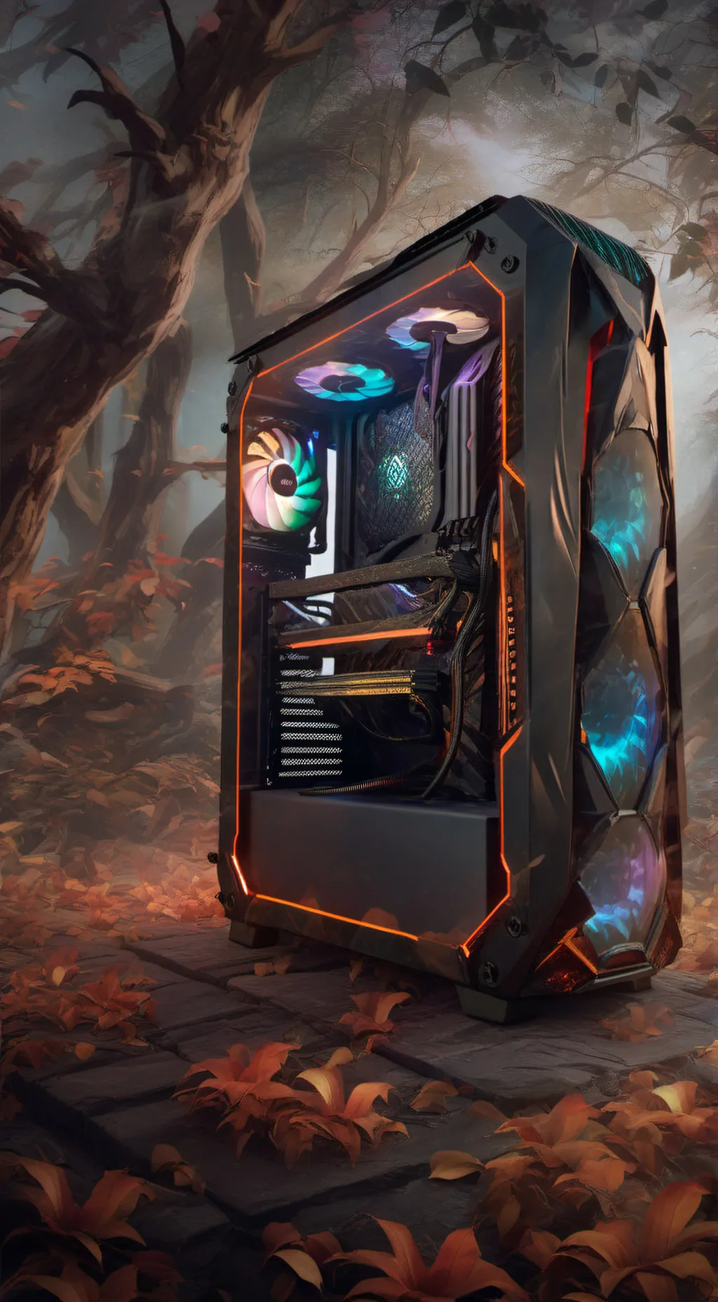 ai character: your a gaming pc  background