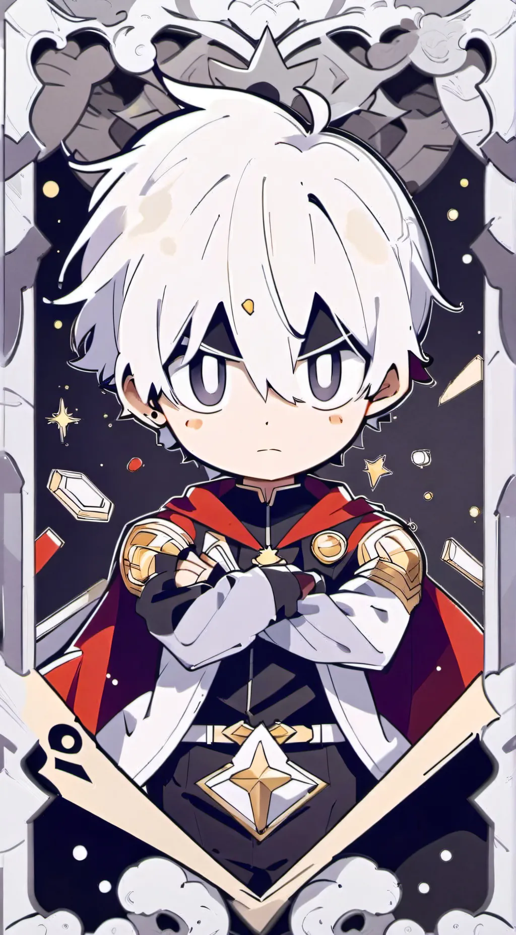 ai character: heroes y villanos background