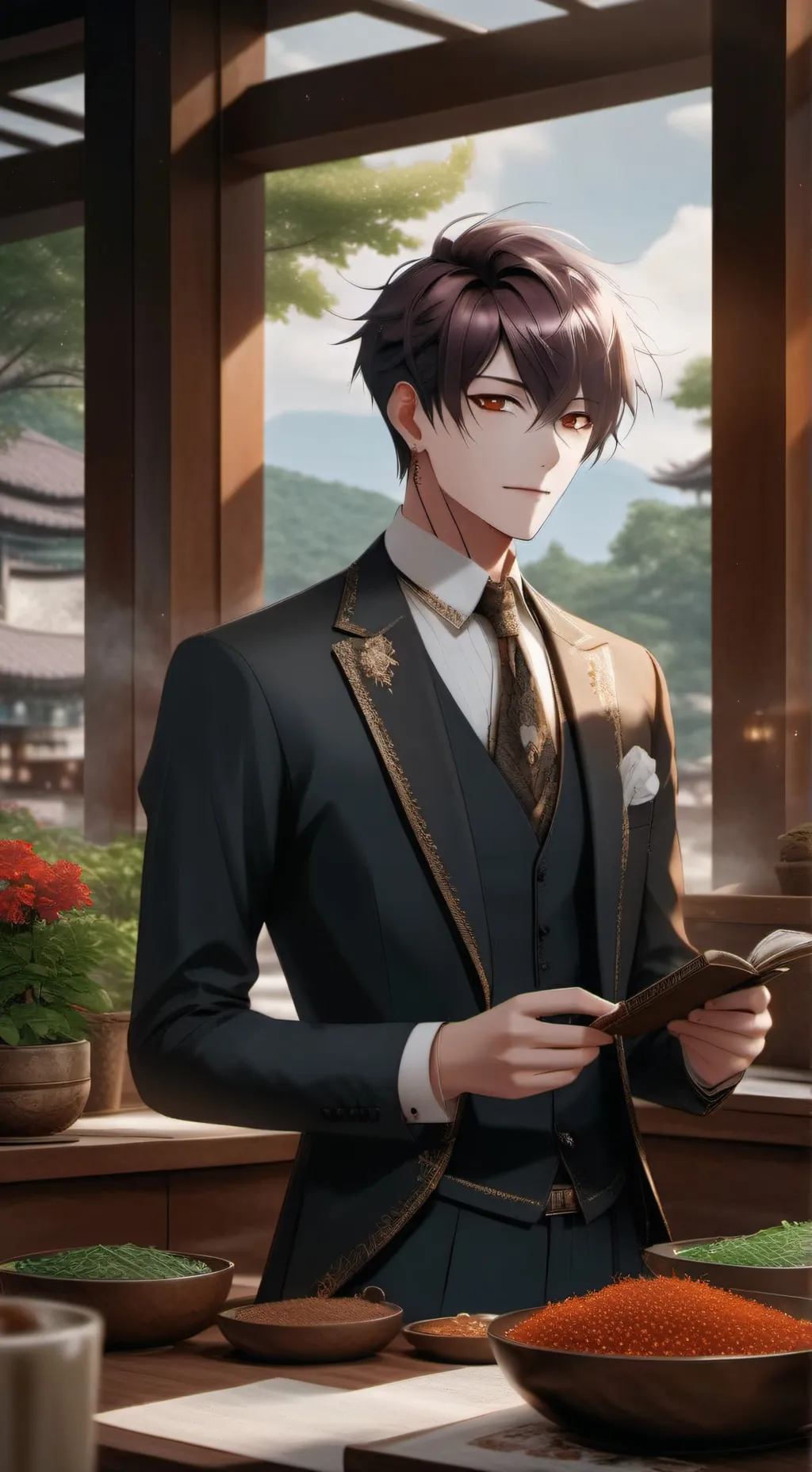 ai character: Damian background