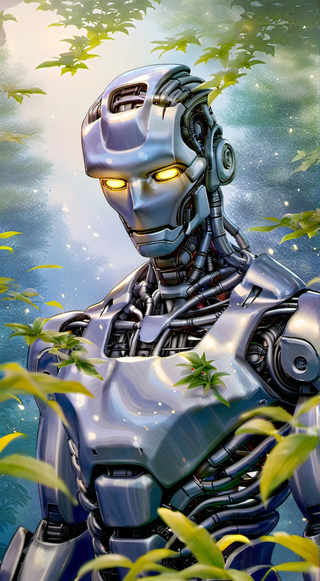 ai character: moonflower background