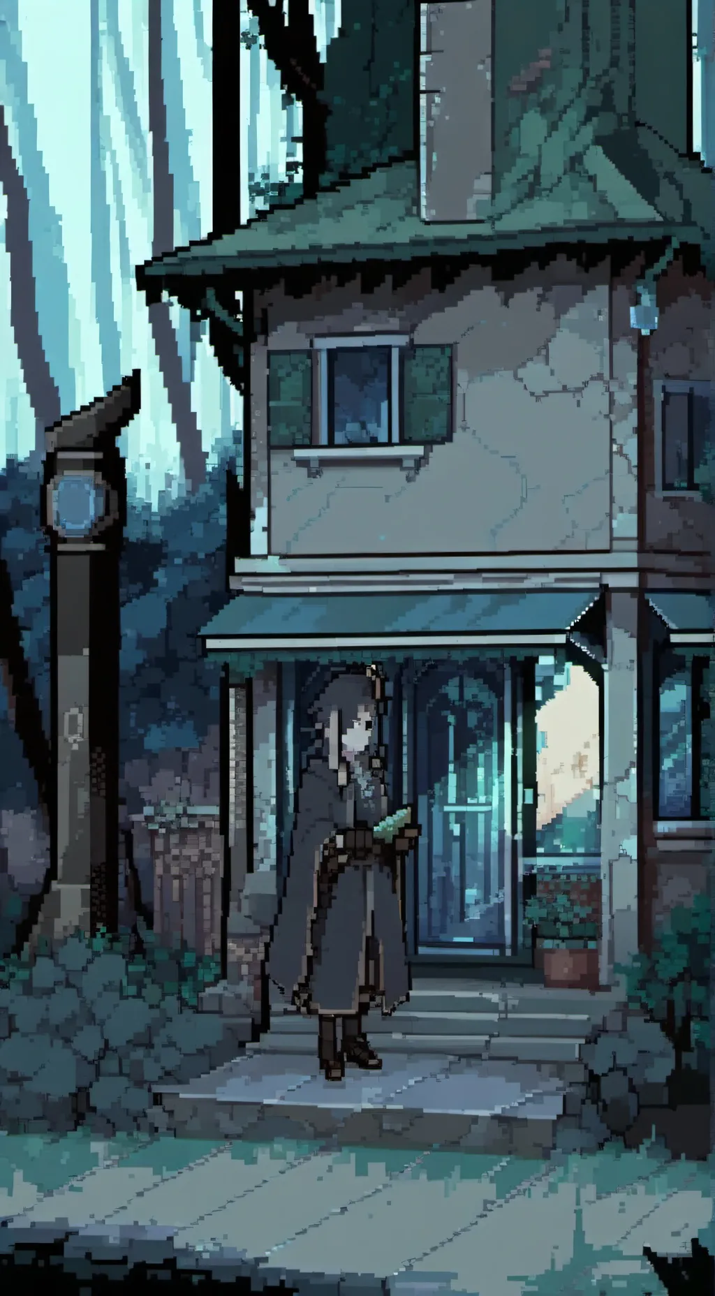 ai character: Astro but freaky background