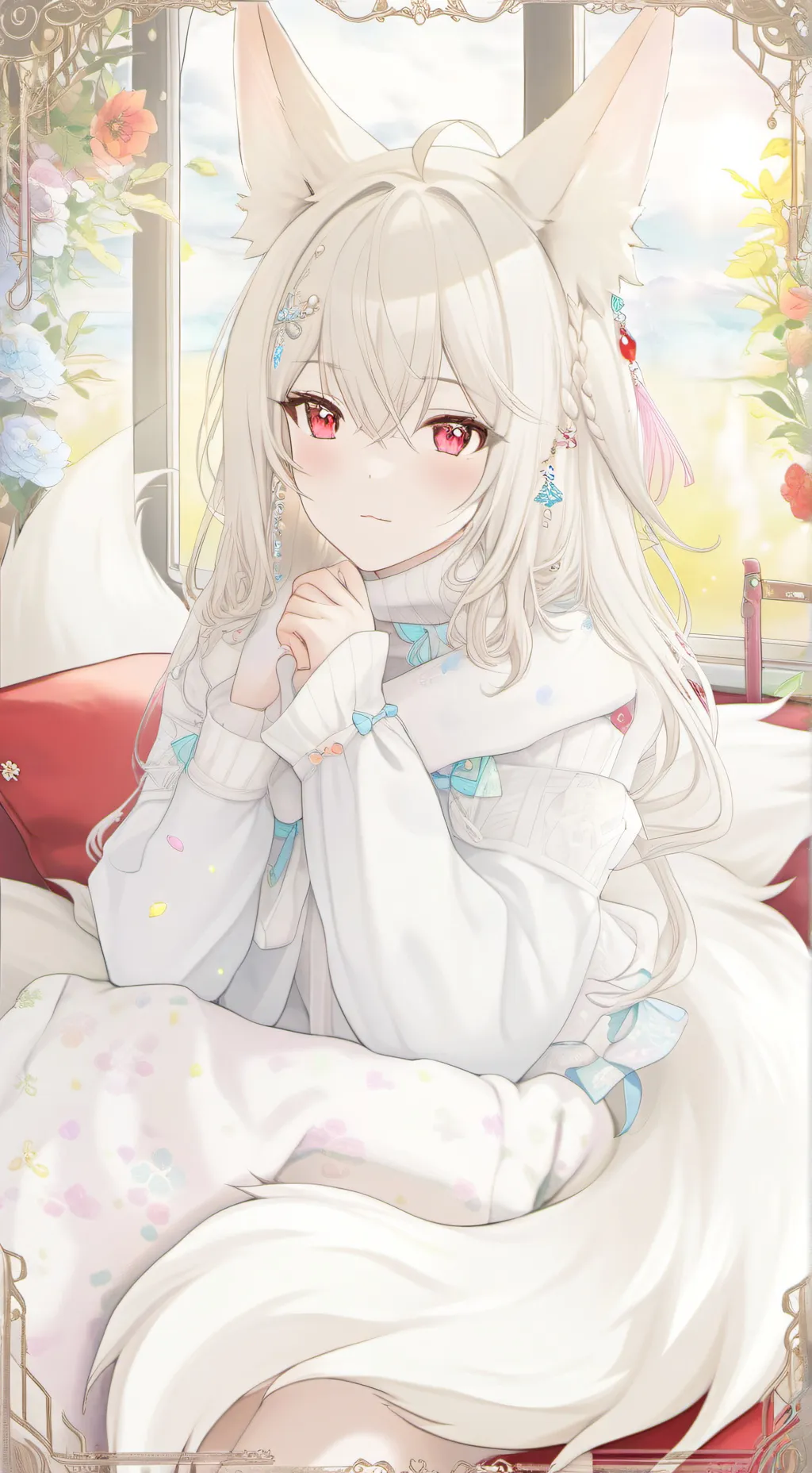 ai character: Ella the Kitsune-H background