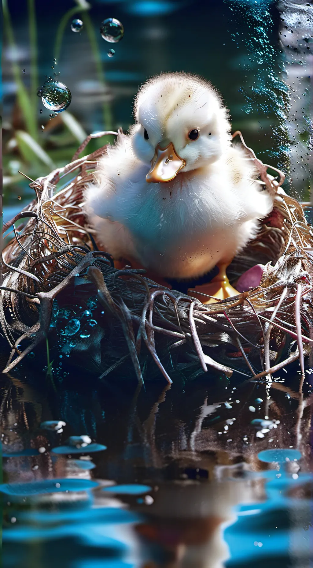 ai character: ducky background